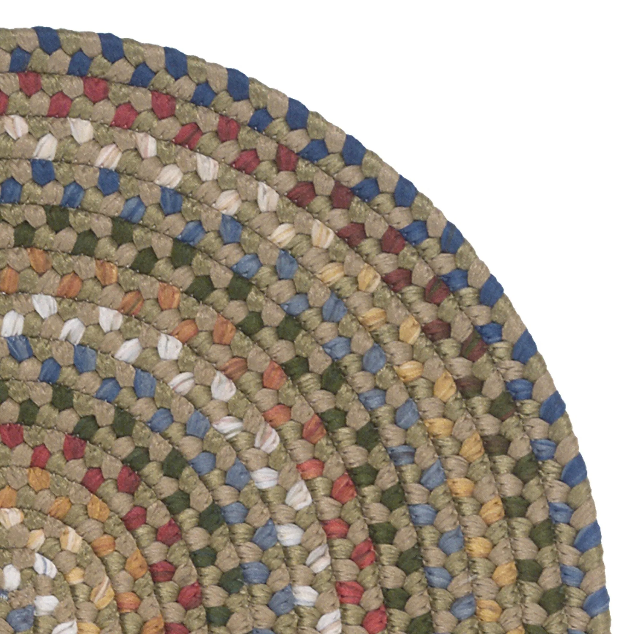 Colonial Mills Wayland Handmade Farmhouse Multicolor Braided Oval Rug