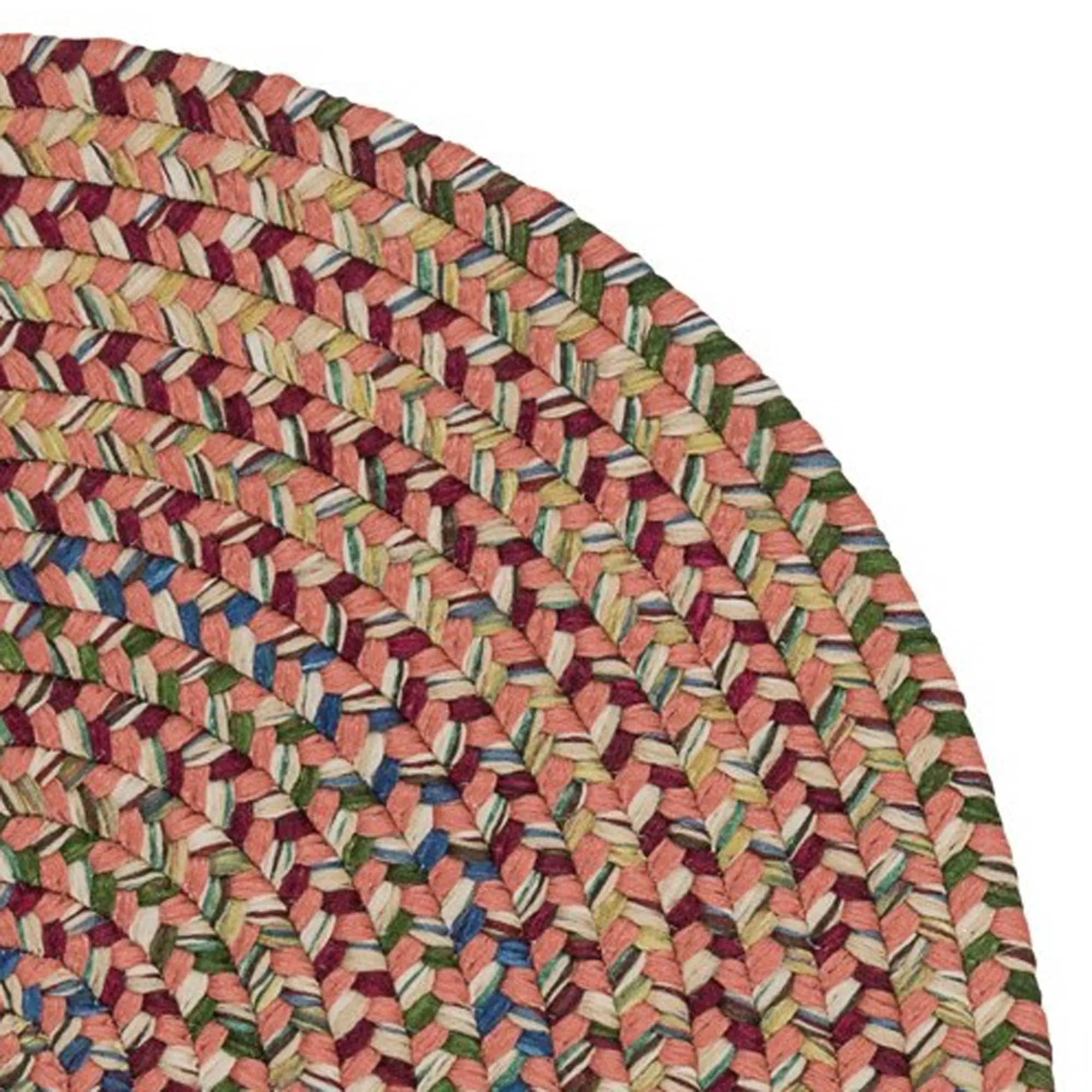 Colonial Mills Worley Rustic Farmhouse Braided Multicolor Oval Rug