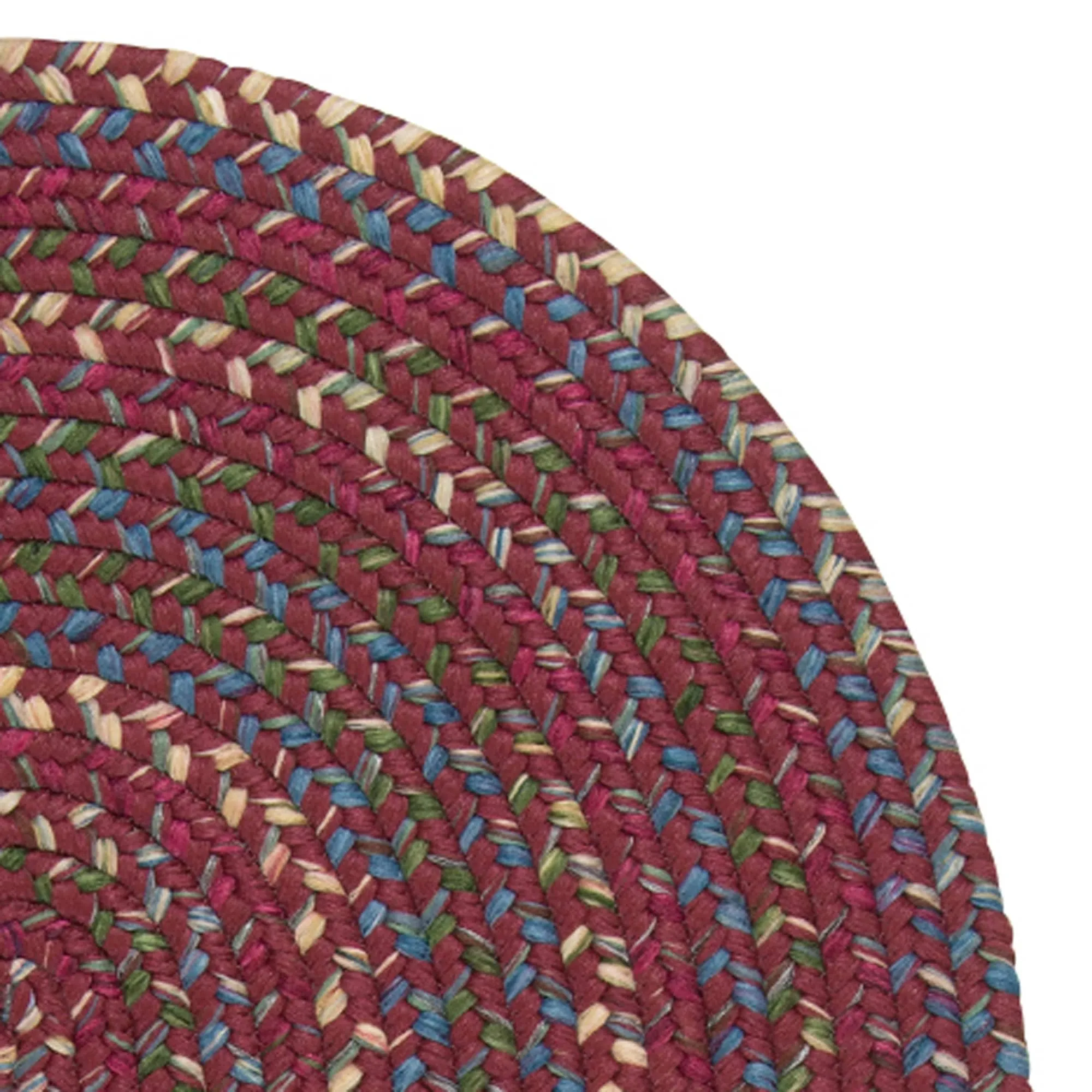 Colonial Mills Worley Rustic Farmhouse Braided Multicolor Oval Rug