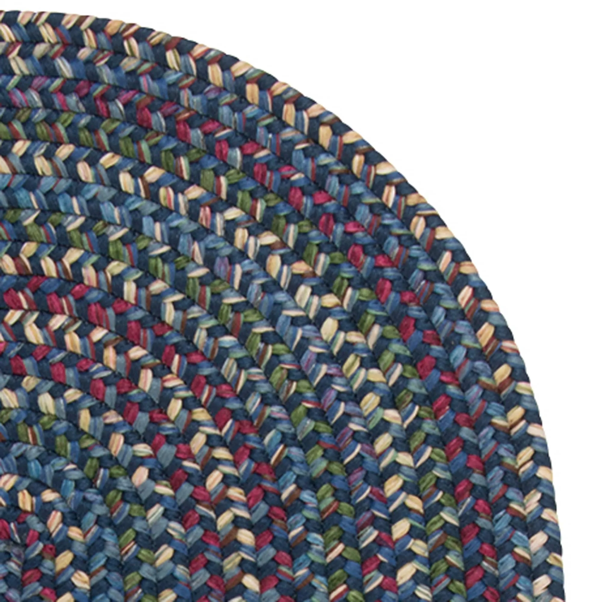 Colonial Mills Worley Rustic Farmhouse Braided Multicolor Oval Rug