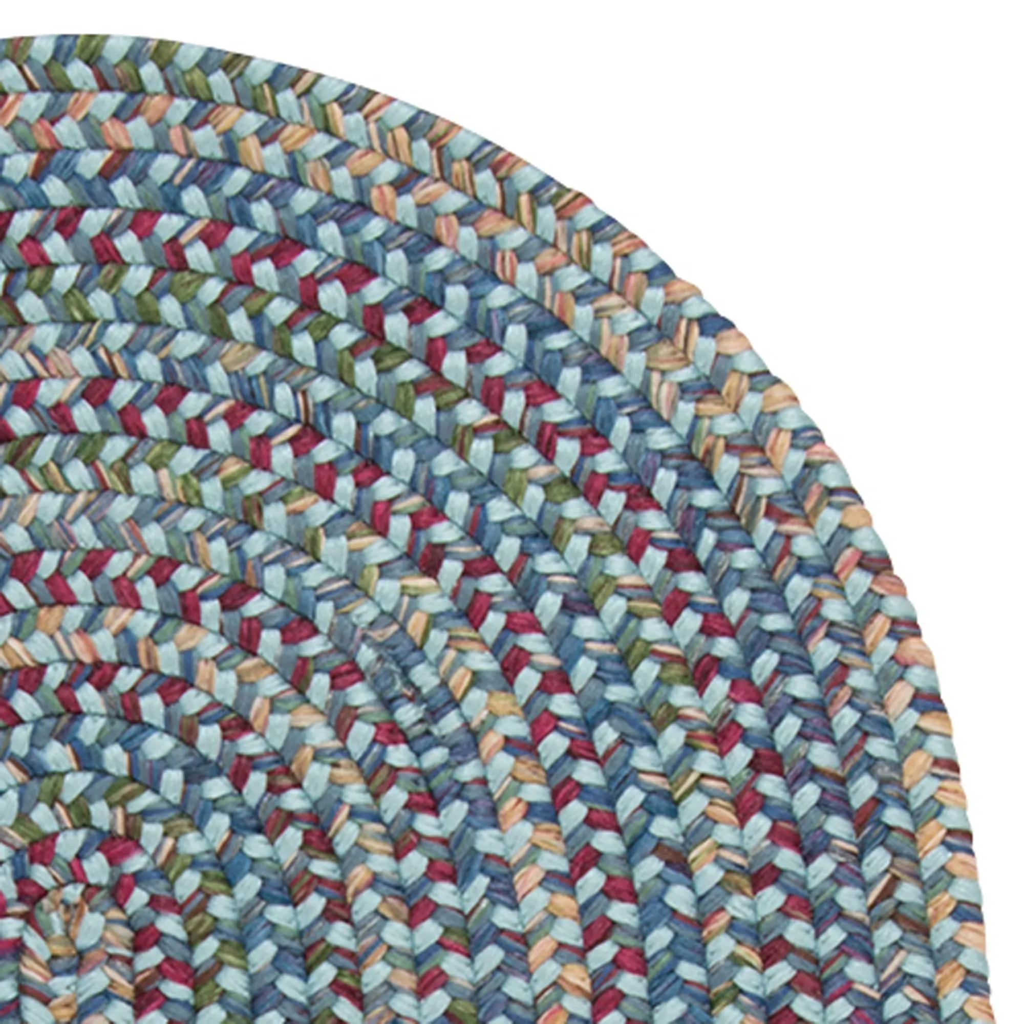 Colonial Mills Worley Rustic Farmhouse Braided Multicolor Oval Rug