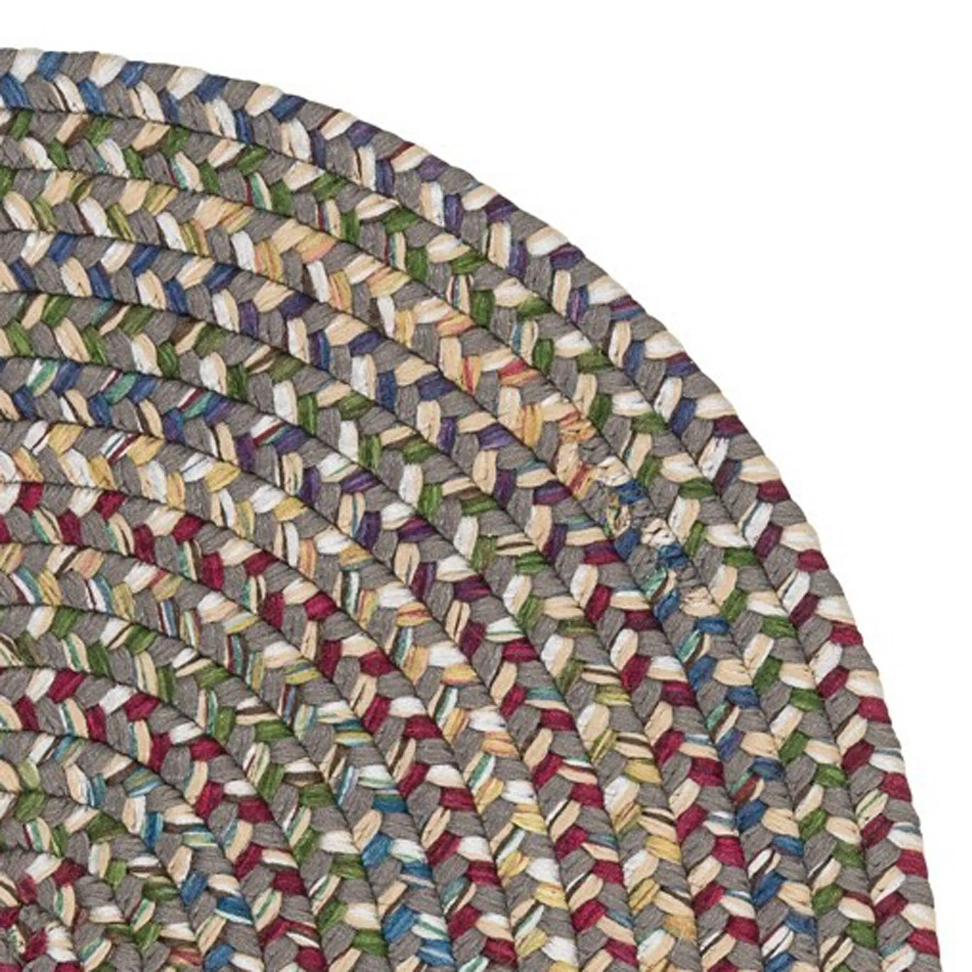 Colonial Mills Worley Rustic Farmhouse Braided Multicolor Oval Rug