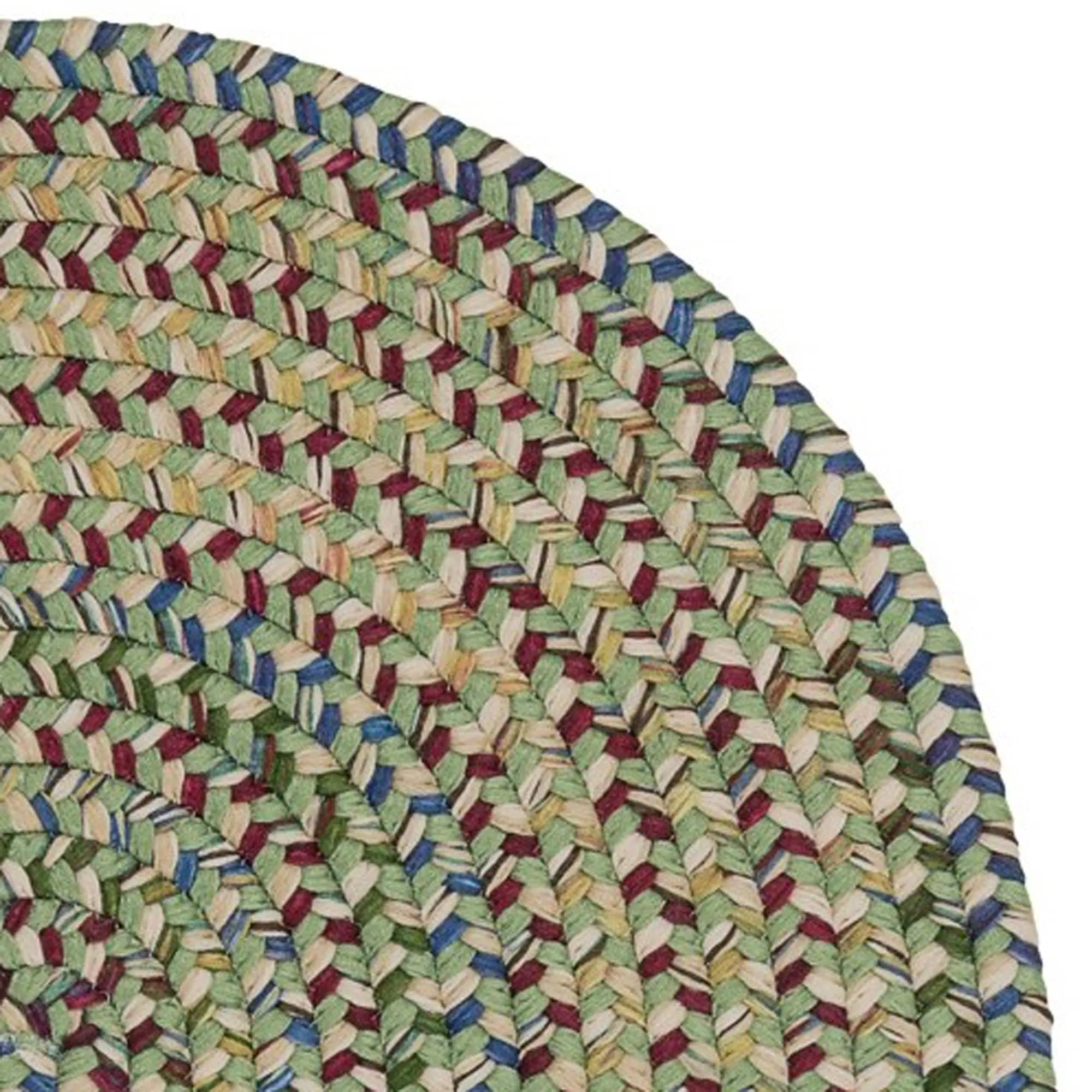 Colonial Mills Worley Rustic Farmhouse Braided Multicolor Oval Rug