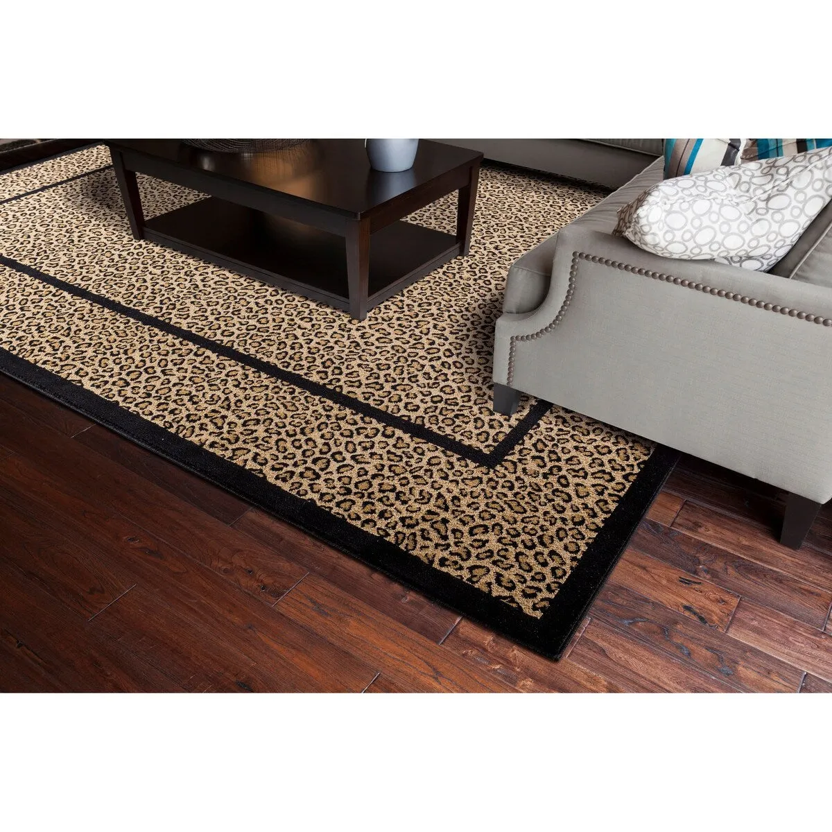 Concord Global Leopard Animal Area Rug