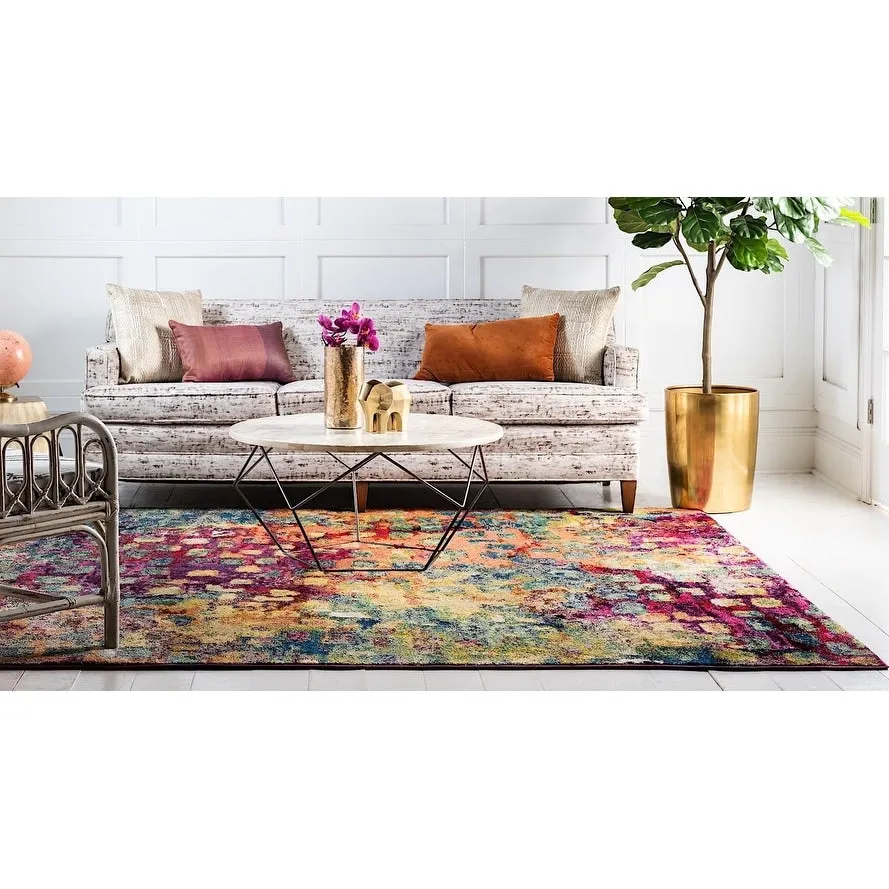 Contemporary Zhale Collection Area Rug