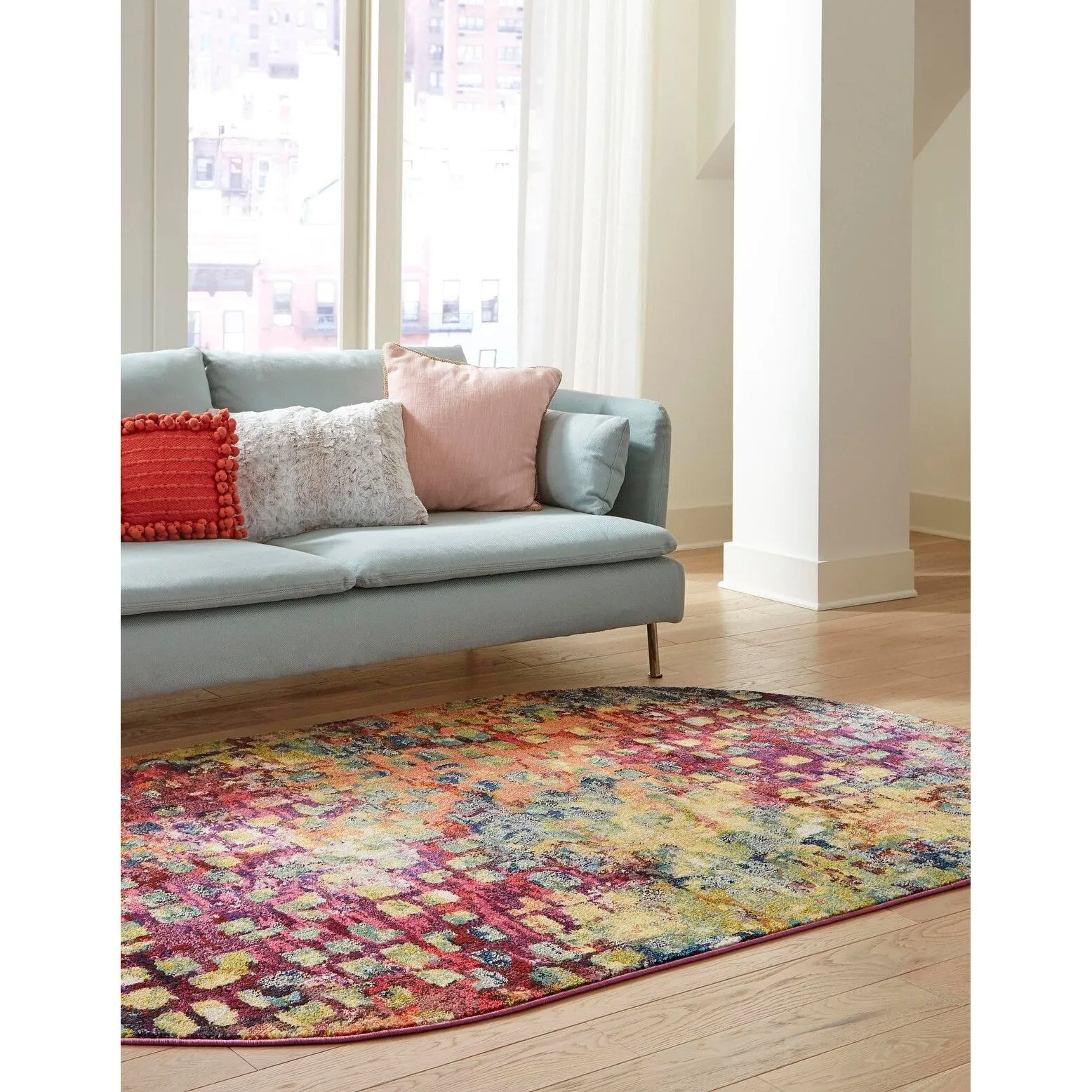 Contemporary Zhale Collection Area Rug