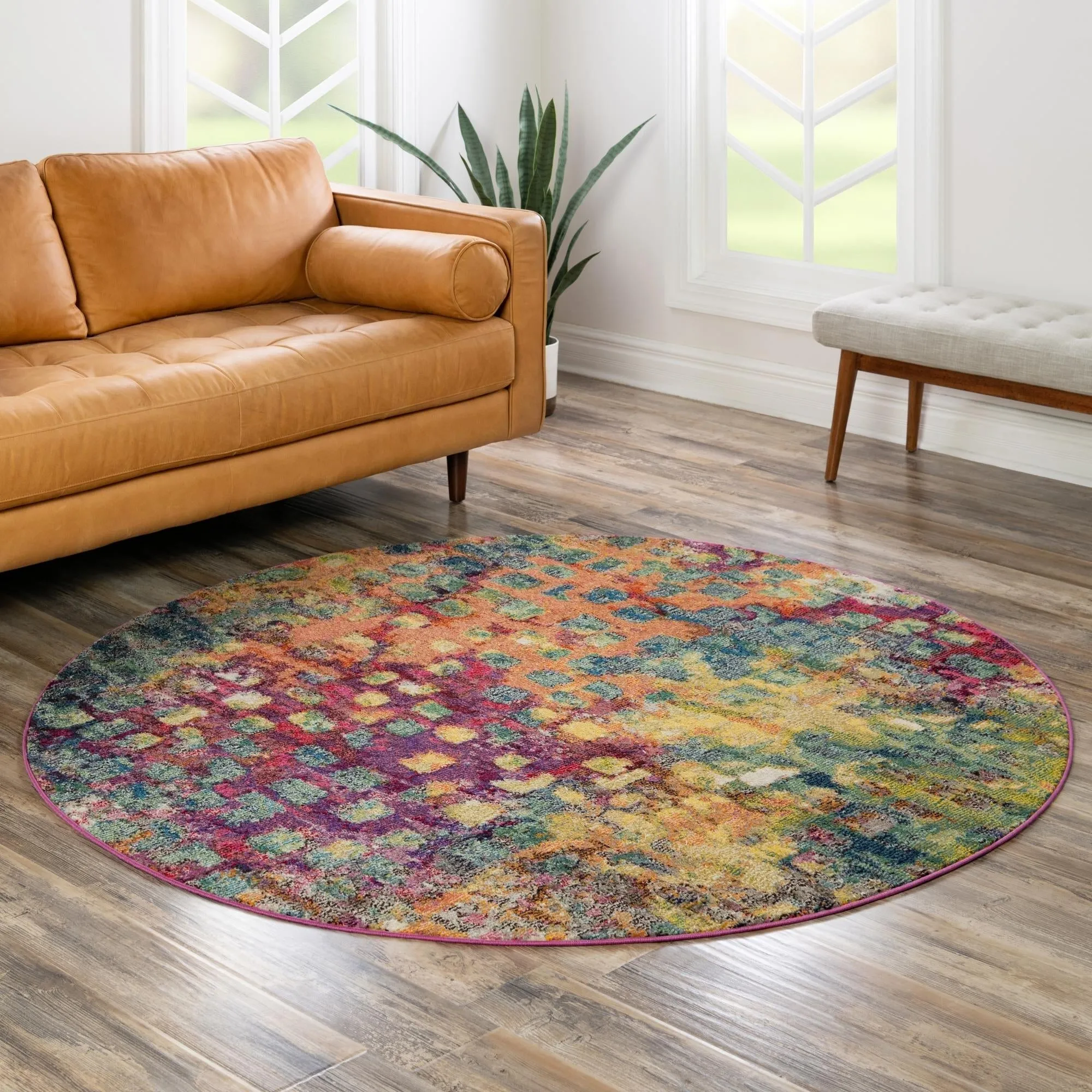 Contemporary Zhale Collection Area Rug