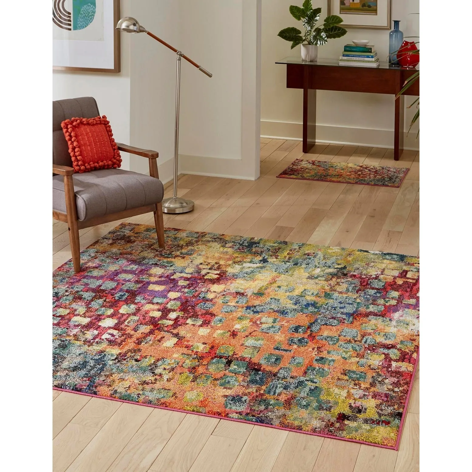 Contemporary Zhale Collection Area Rug