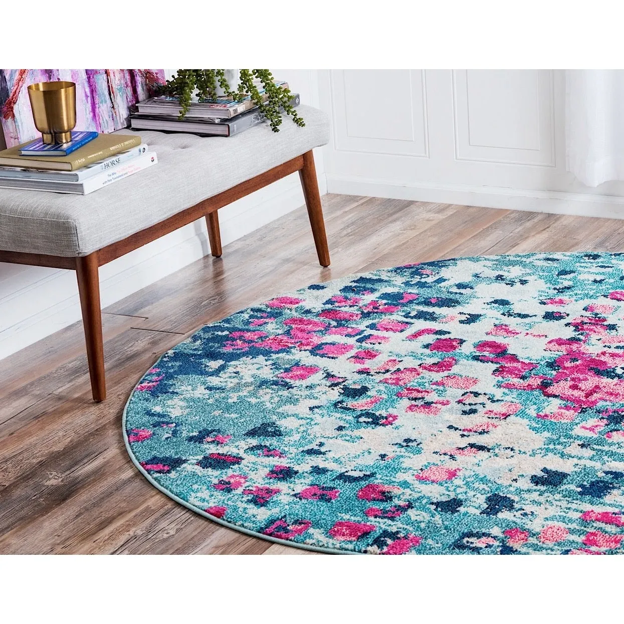 Contemporary Zhale Collection Area Rug