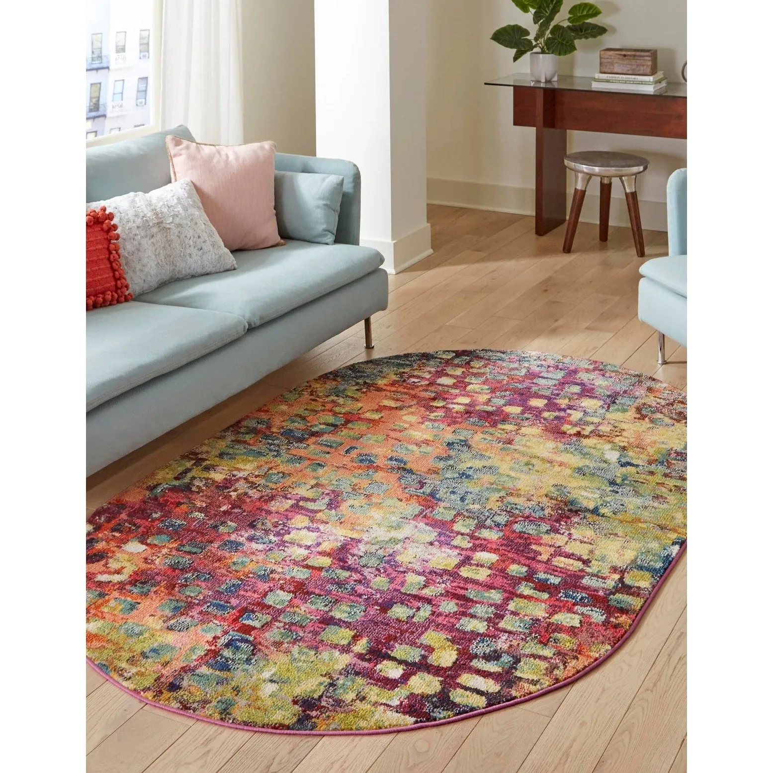 Contemporary Zhale Collection Area Rug