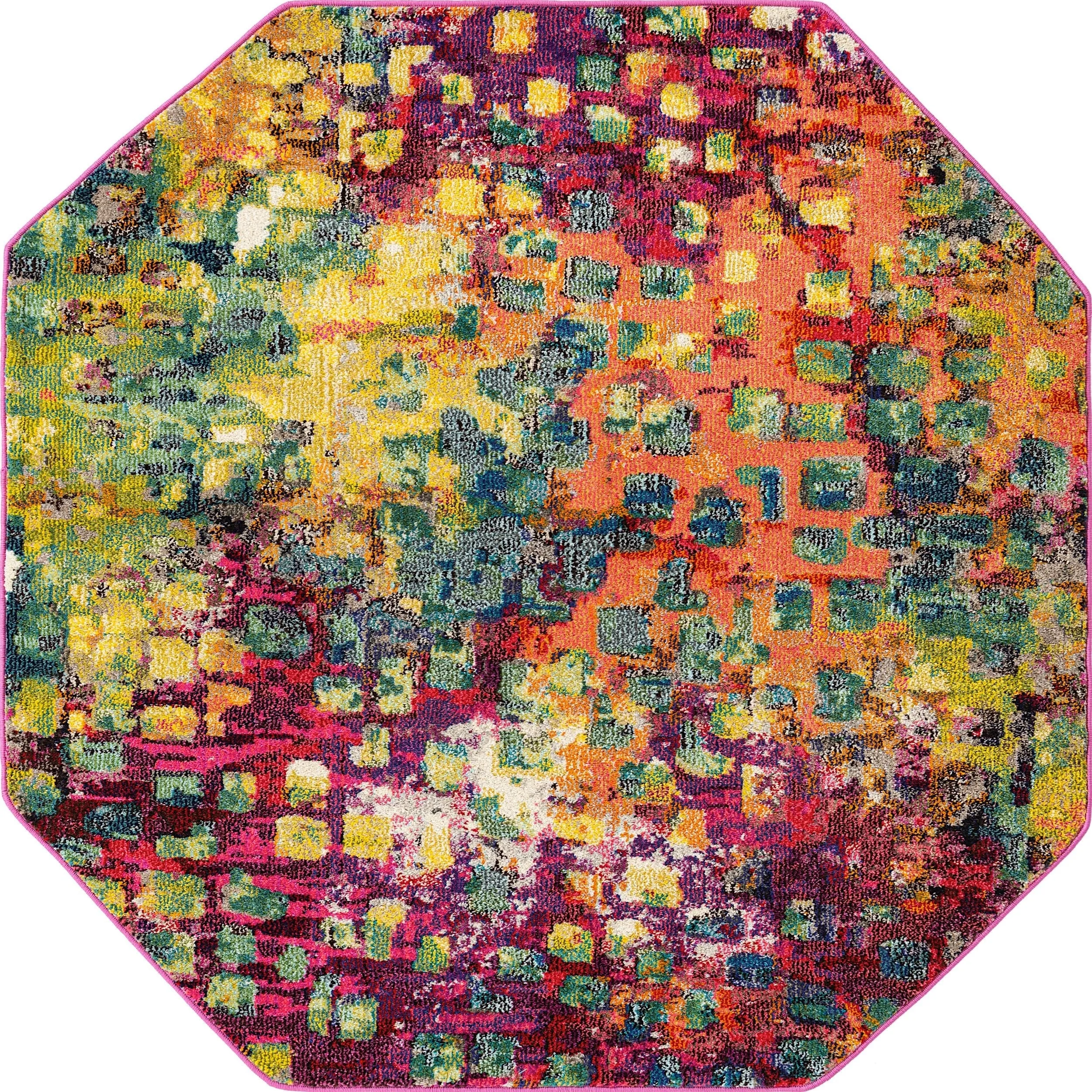Contemporary Zhale Collection Area Rug
