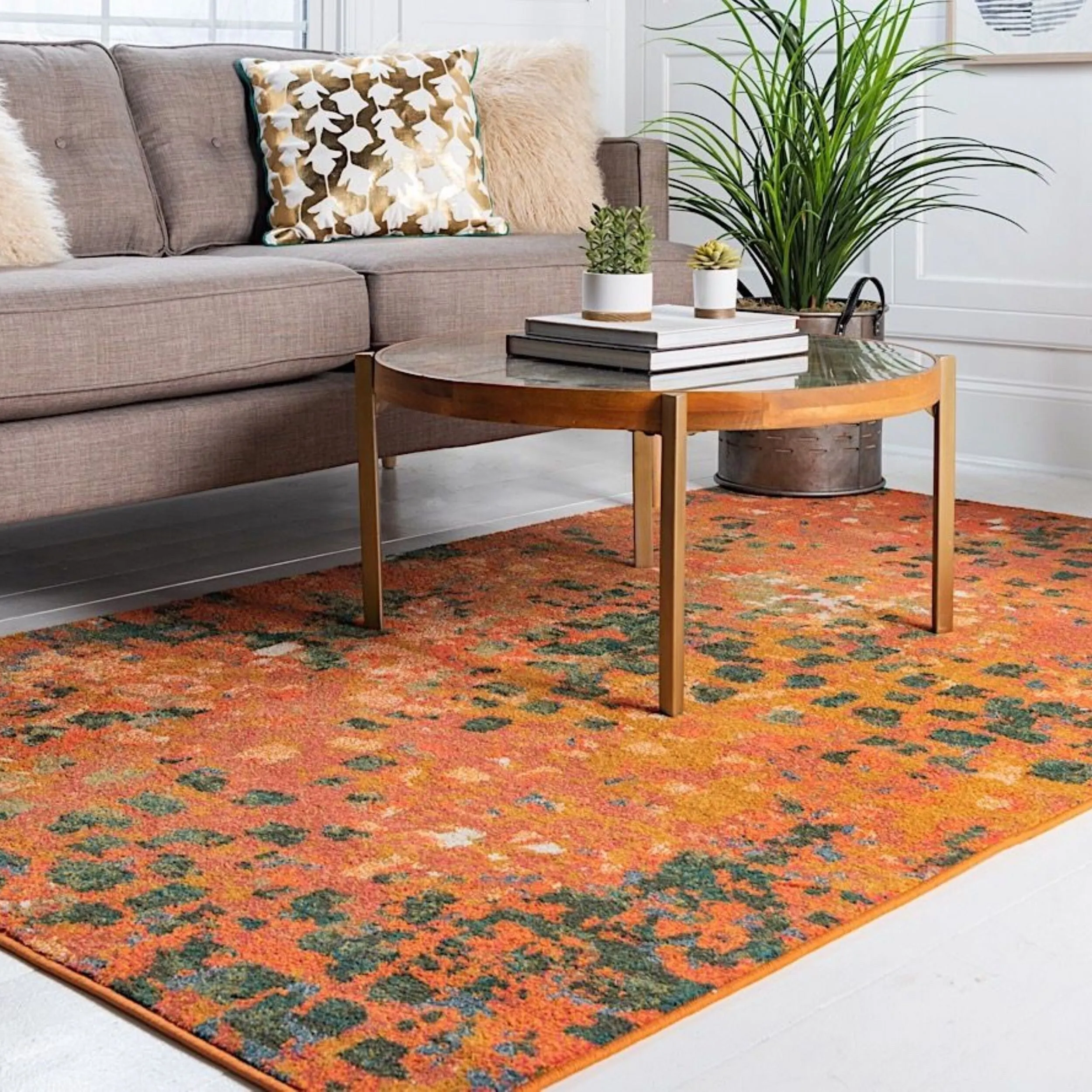 Contemporary Zhale Collection Area Rug