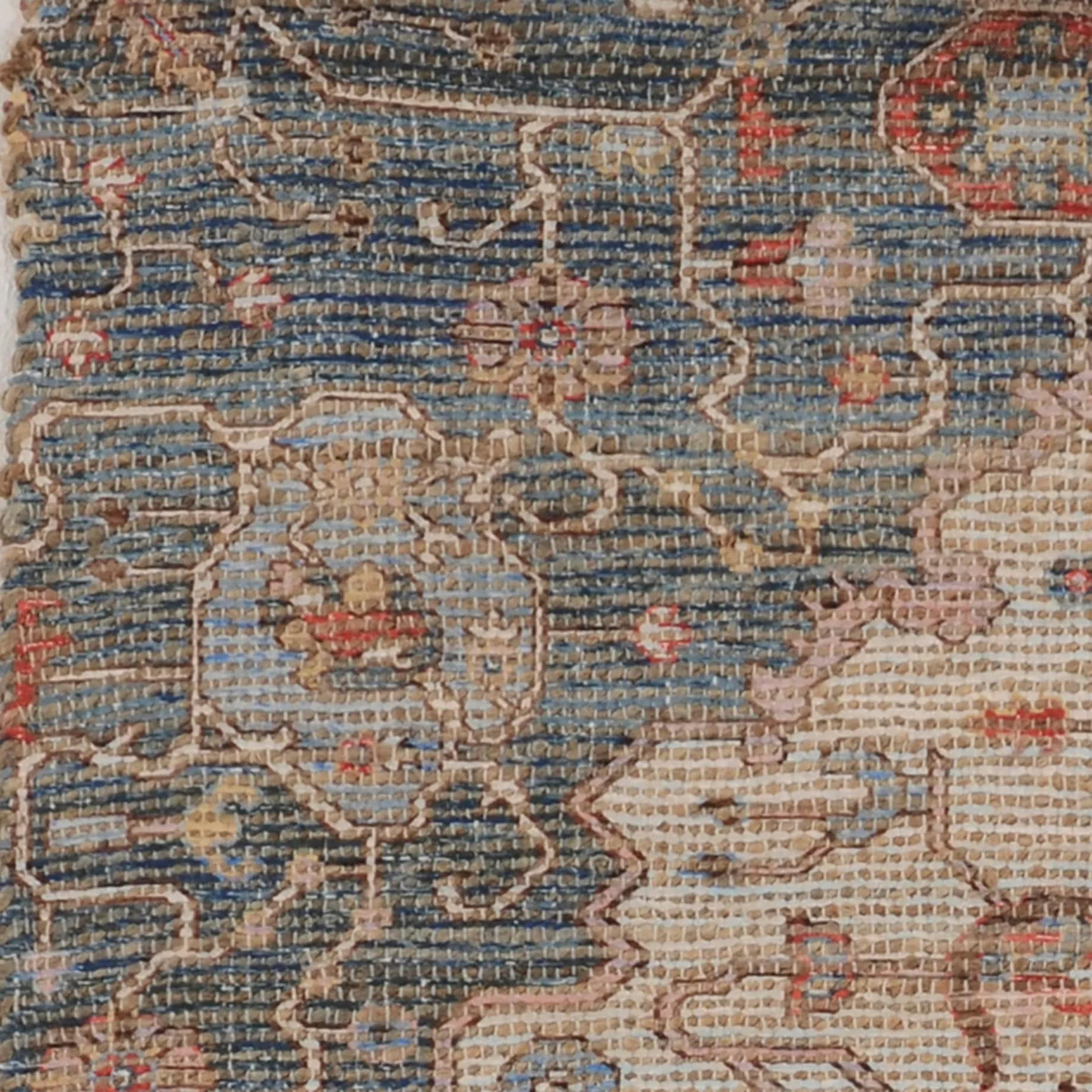 Copper Grove Dasaki Hand-woven Jute Vintage Blue Rug