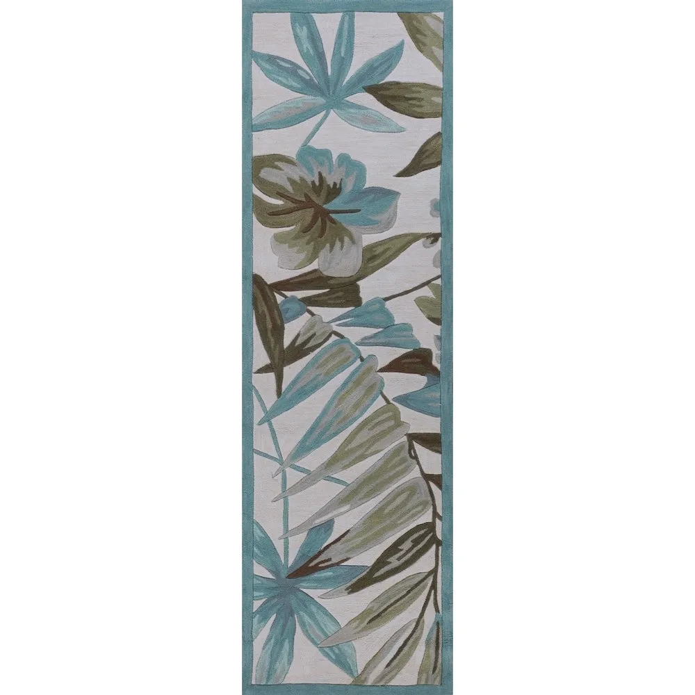 Copper Grove Hollabrunn Blue Tropical Botanicas Rug