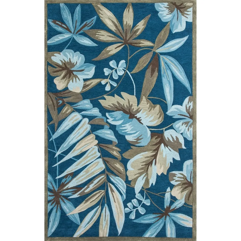 Copper Grove Hollabrunn Blue Tropical Botanicas Rug