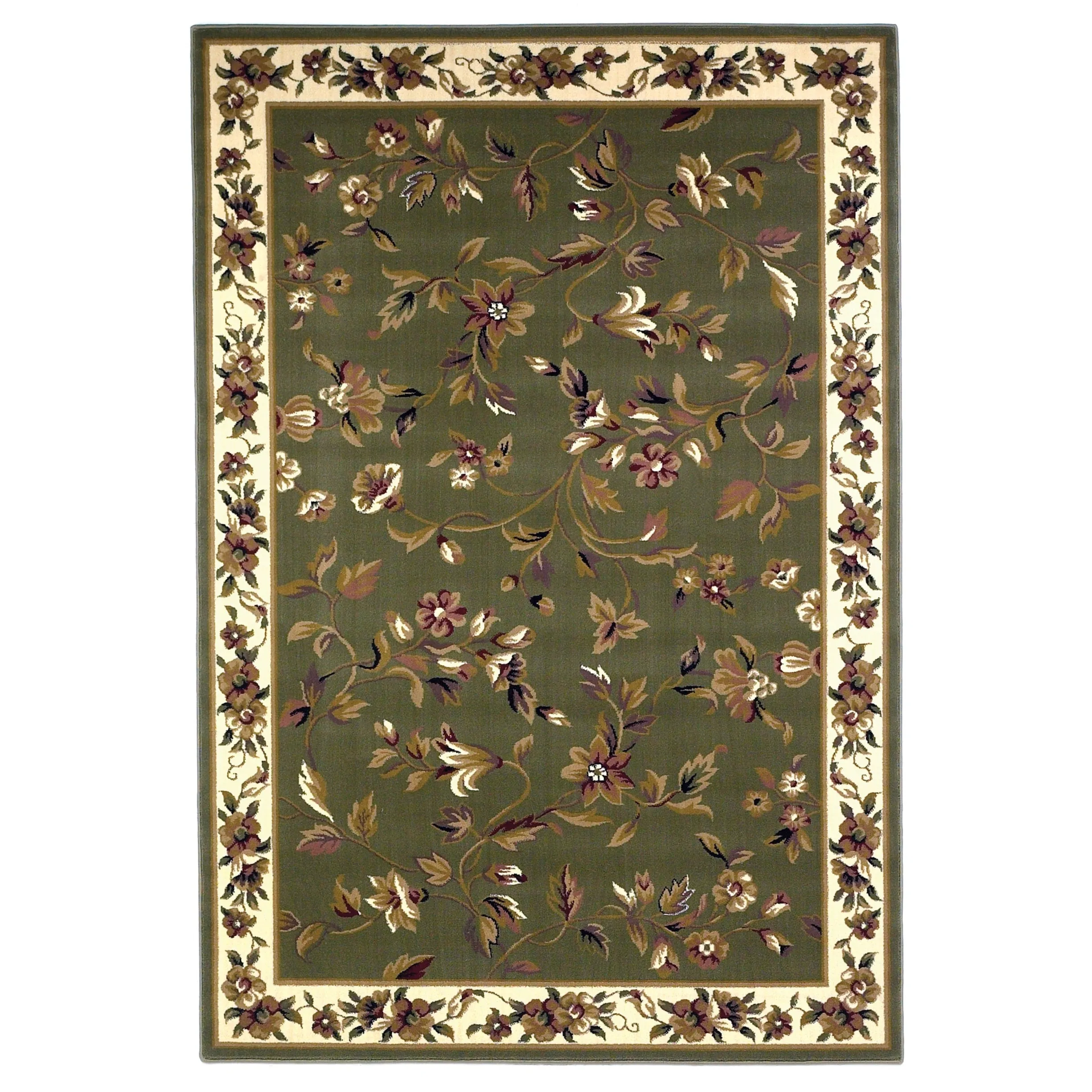 Copper Grove Veit Ivory Classic Floral Area Rug