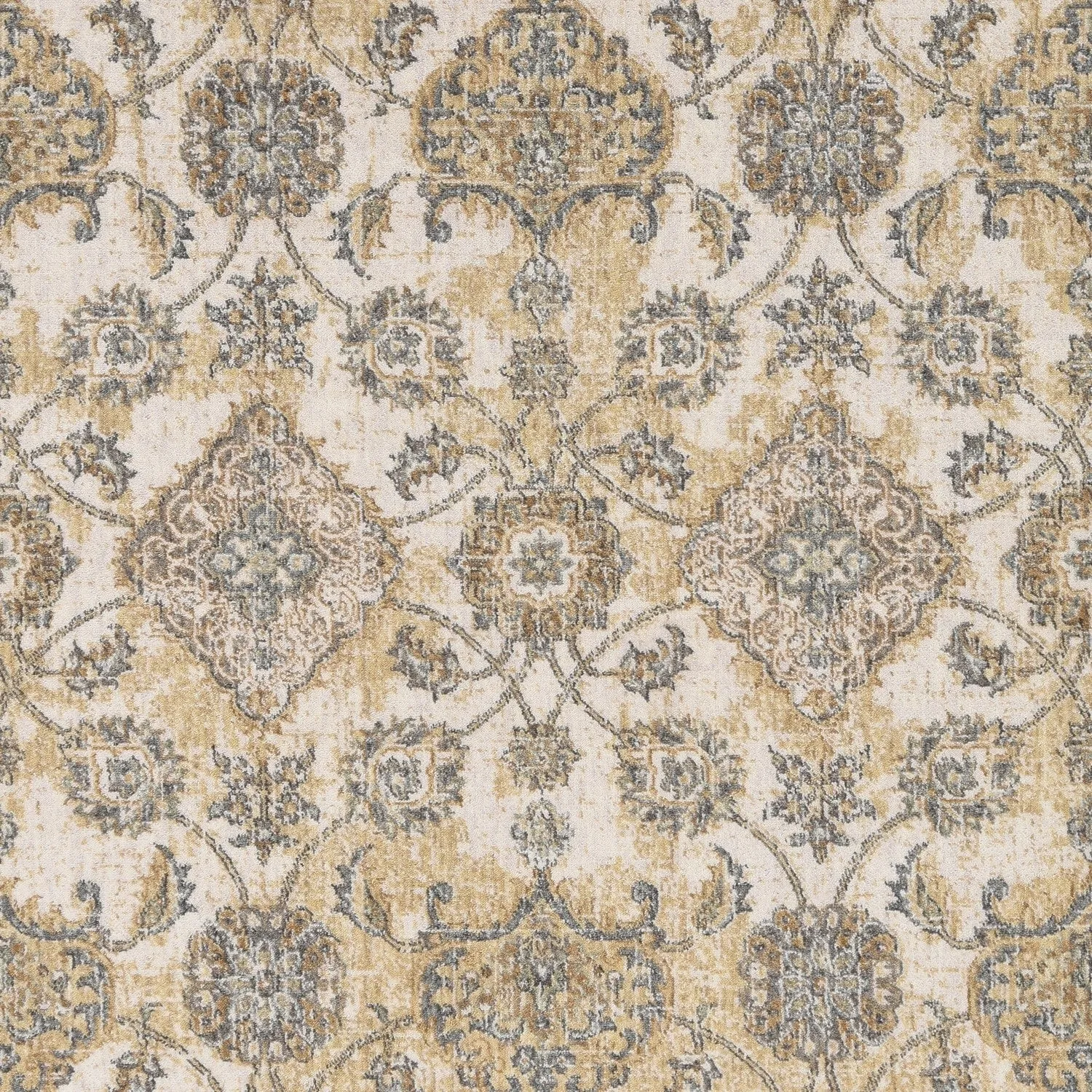 Copper Grove Wool Distressed Traditional Ivory Area Rug