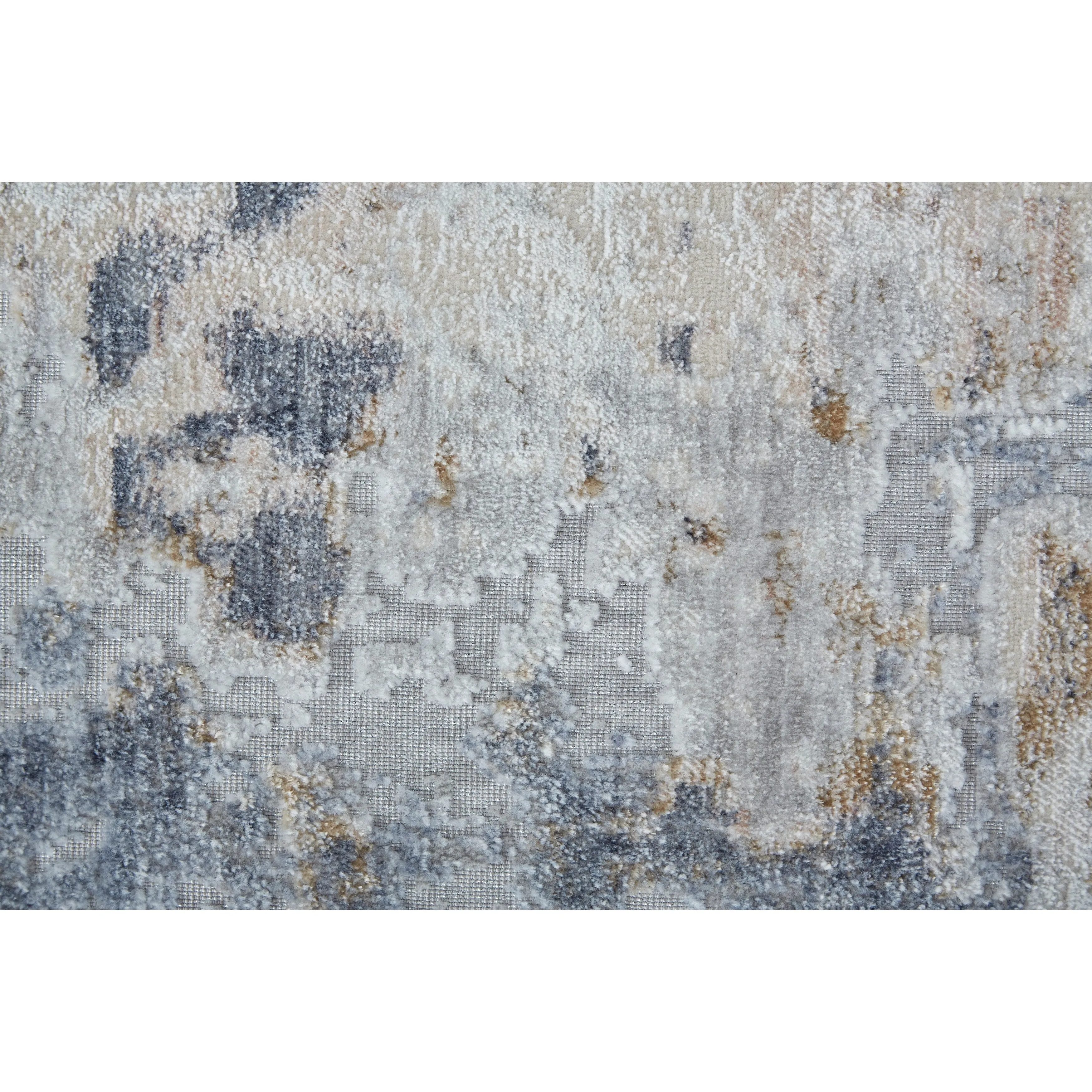 Corben Modern Abstract Blue/Ivory Area Rug