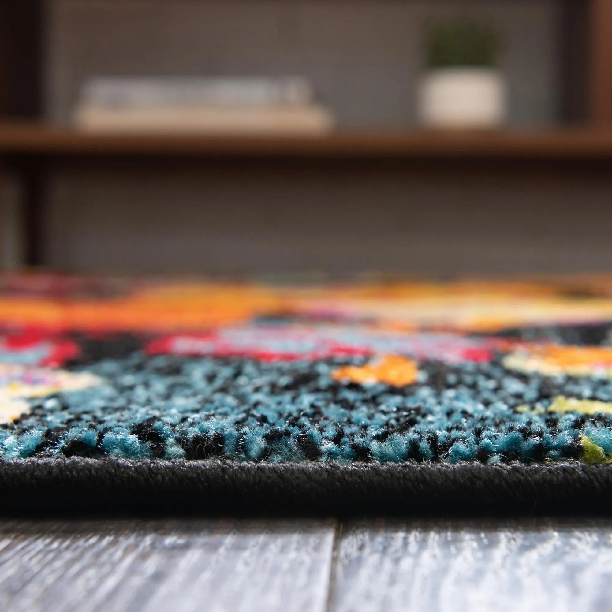 Country & Floral Noach Collection Area Rug