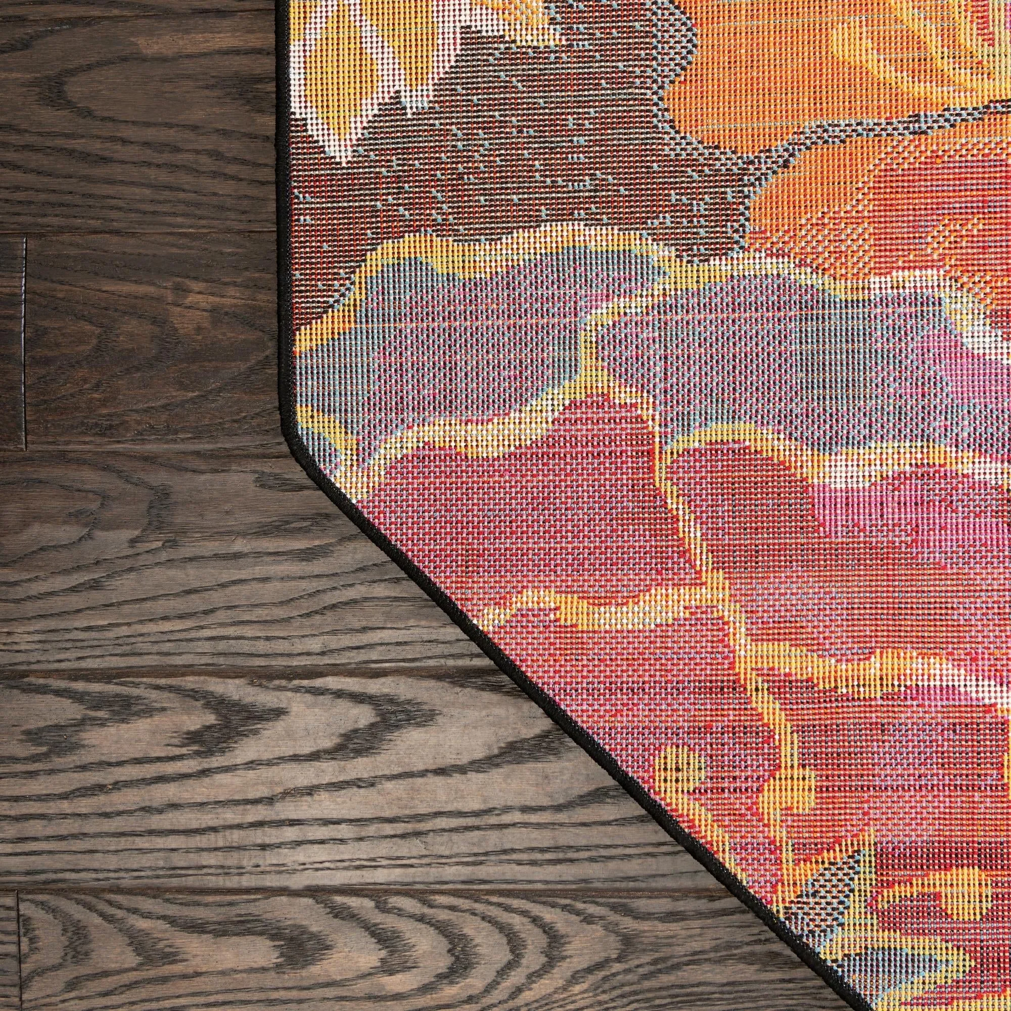 Country & Floral Noach Collection Area Rug