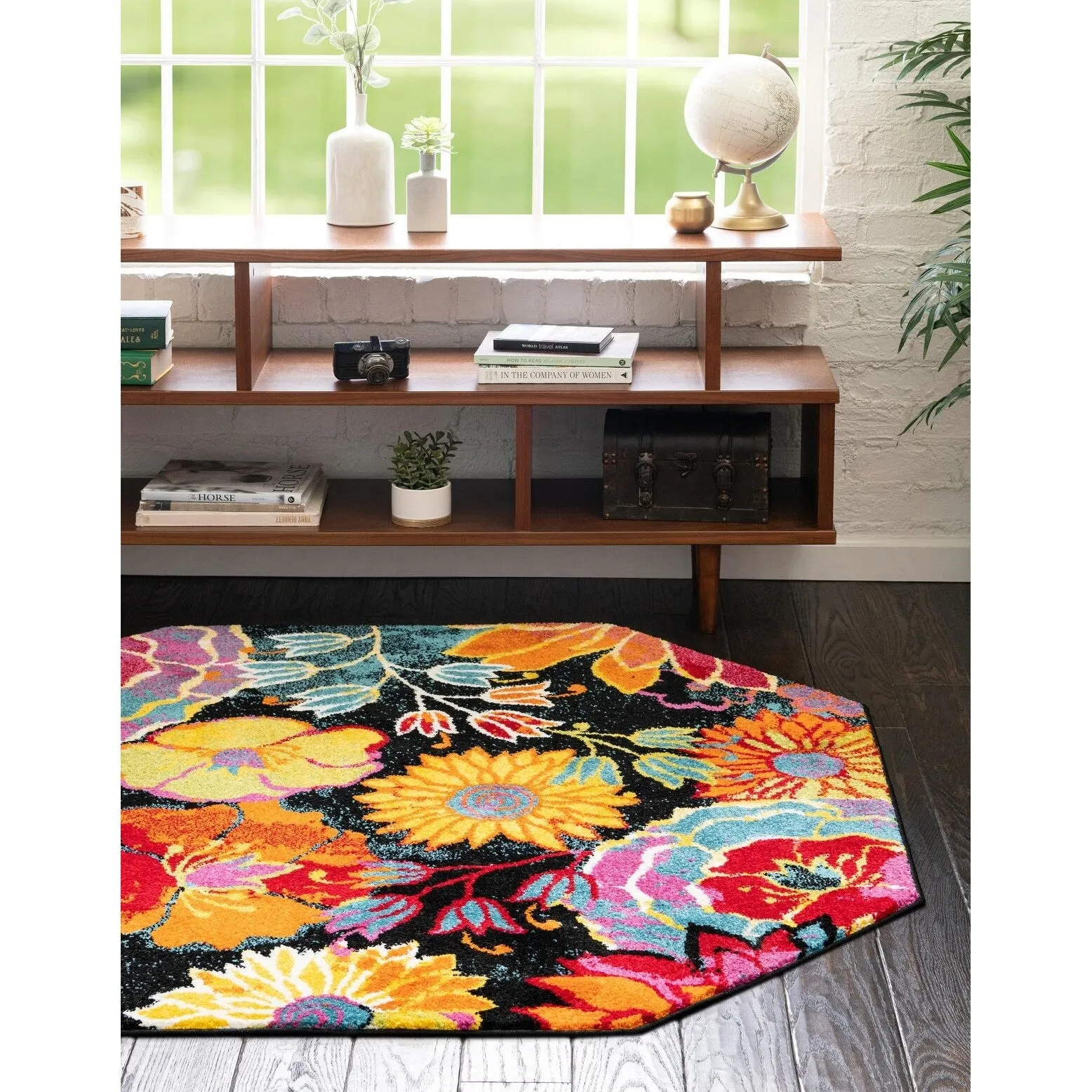 Country & Floral Noach Collection Area Rug