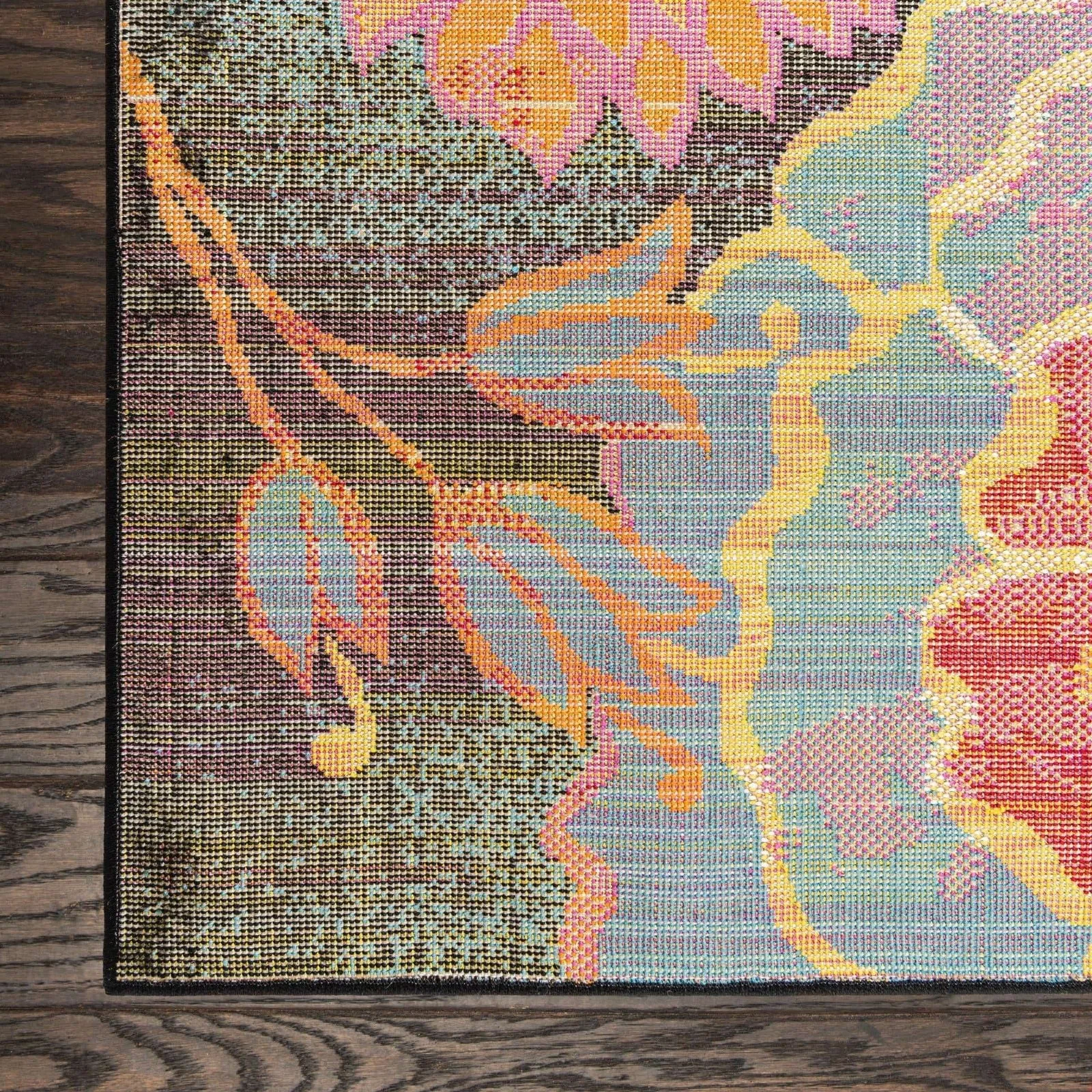 Country & Floral Noach Collection Area Rug