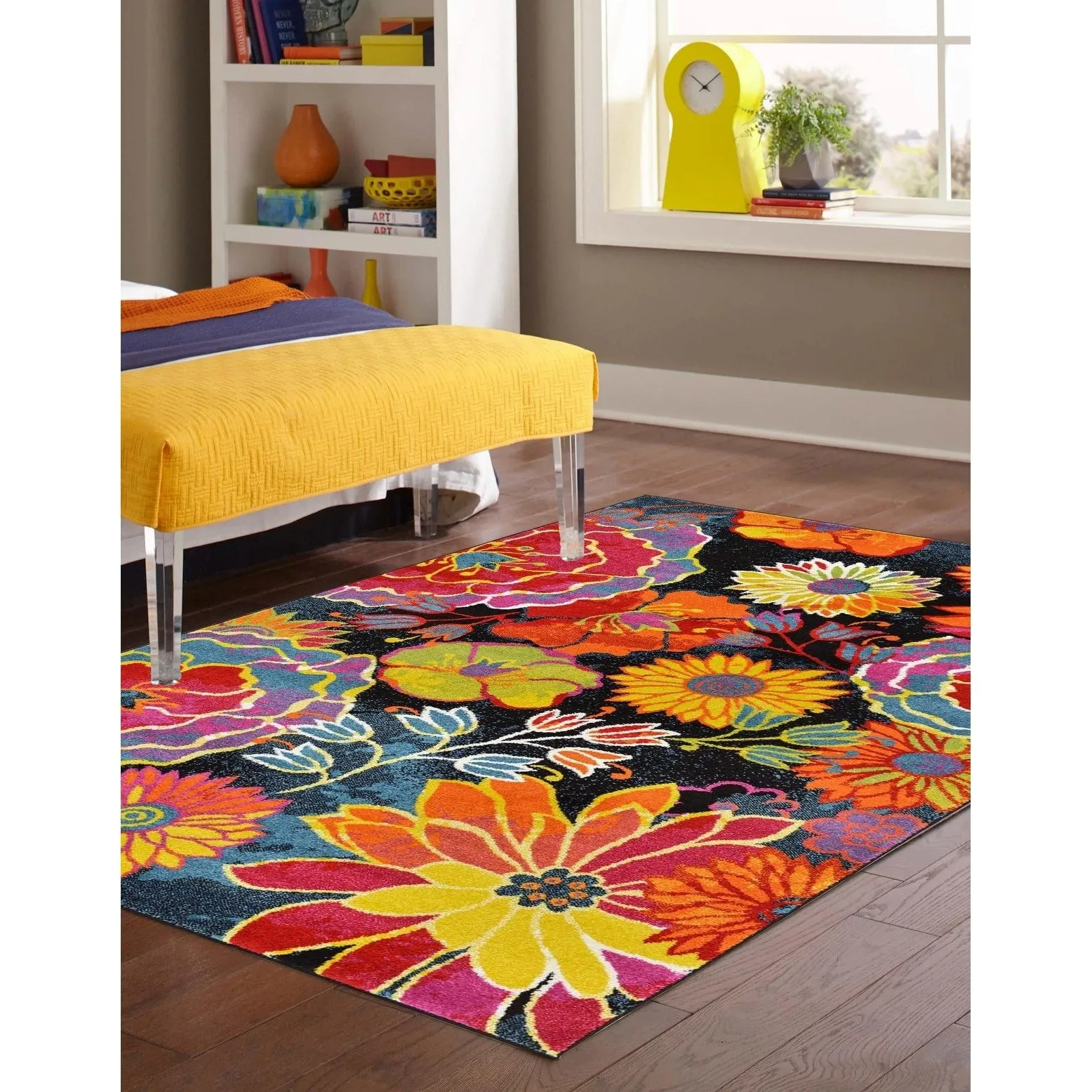 Country & Floral Noach Collection Area Rug