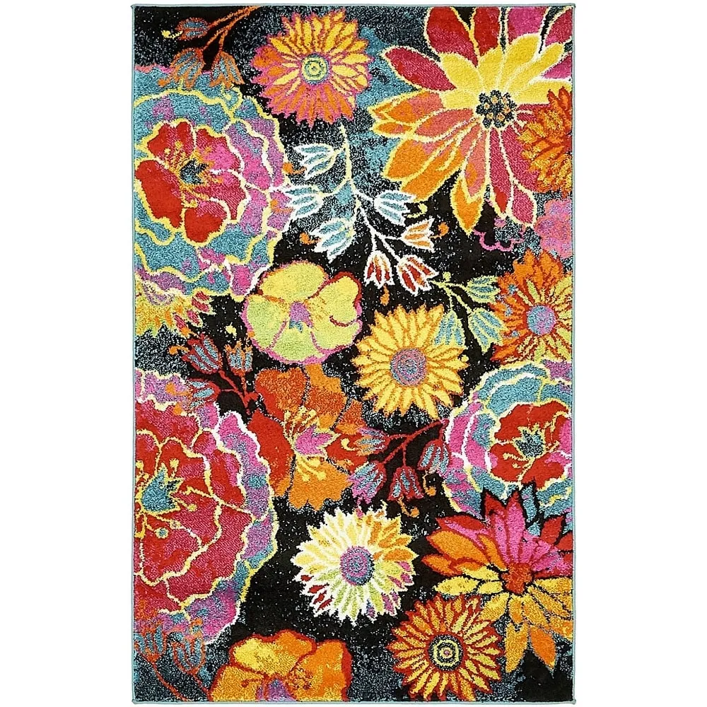 Country & Floral Noach Collection Area Rug
