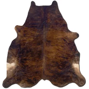 Cowhide Dark Brindle Full Skin Rug - 5' x 8'