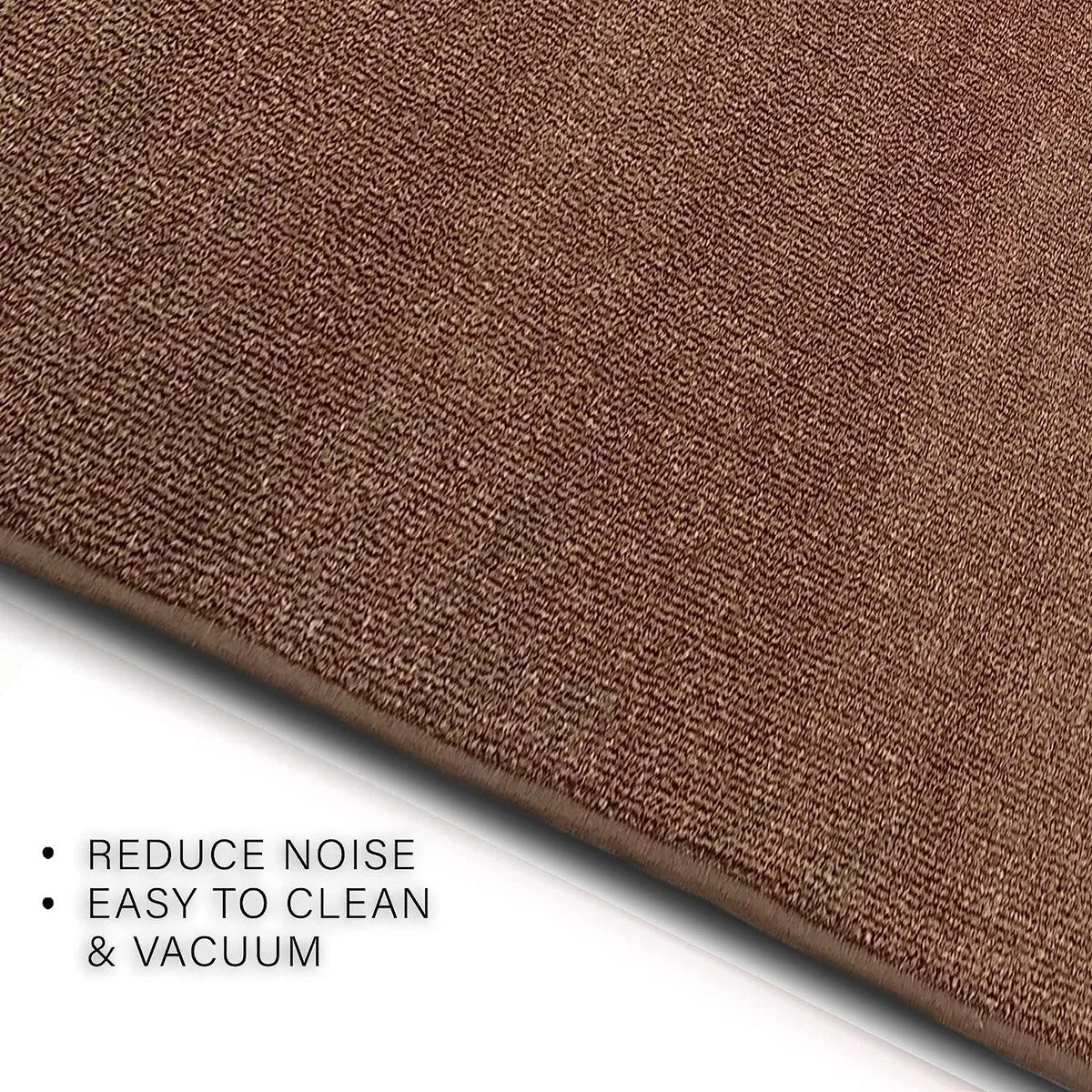 Custom Size Solid Design Beige.Brown.Red Color Non-Slip Rubber Backing- 26 Inch Wide x Your Choice of Length Runner Rug