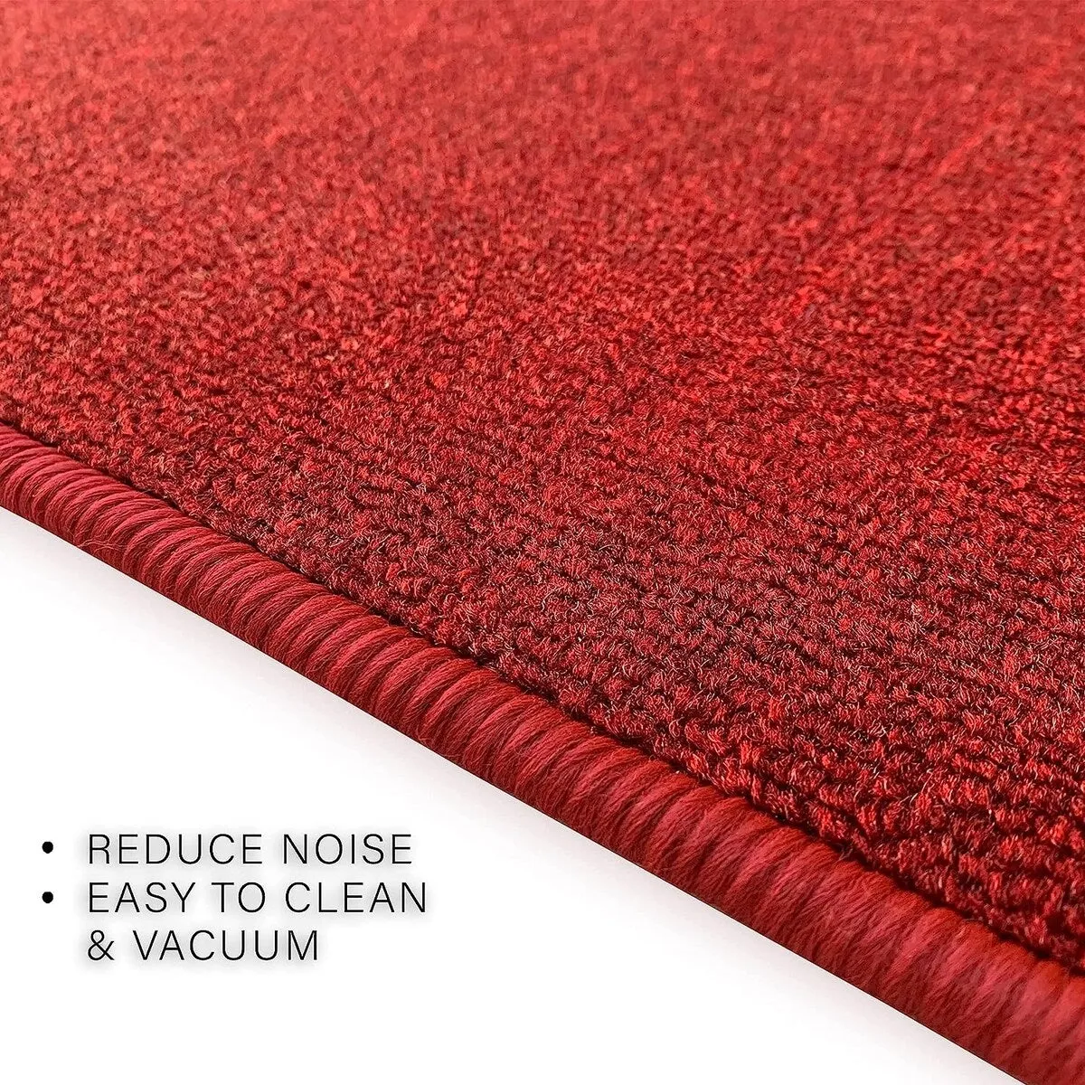 Custom Size Solid Design Beige.Brown.Red Color Non-Slip Rubber Backing- 26 Inch Wide x Your Choice of Length Runner Rug