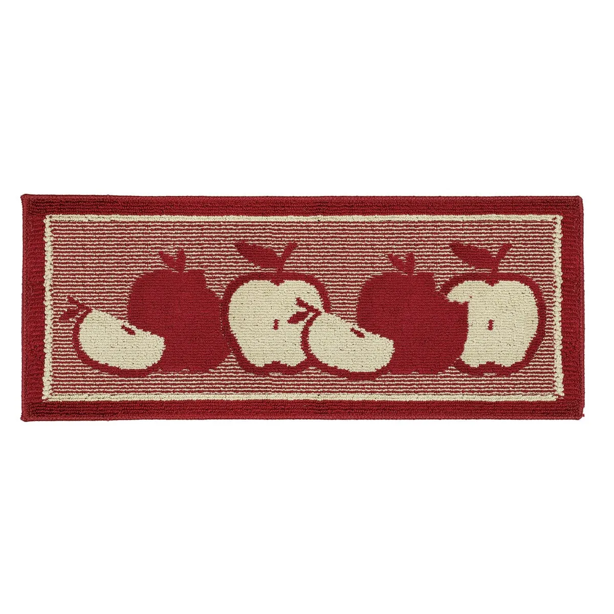 Decor Non-Slip Rubber Back Soft Durable Woven Fluffy Runner Area Carpet Floor Mat Indoor Kitchen Rug. Red Apple