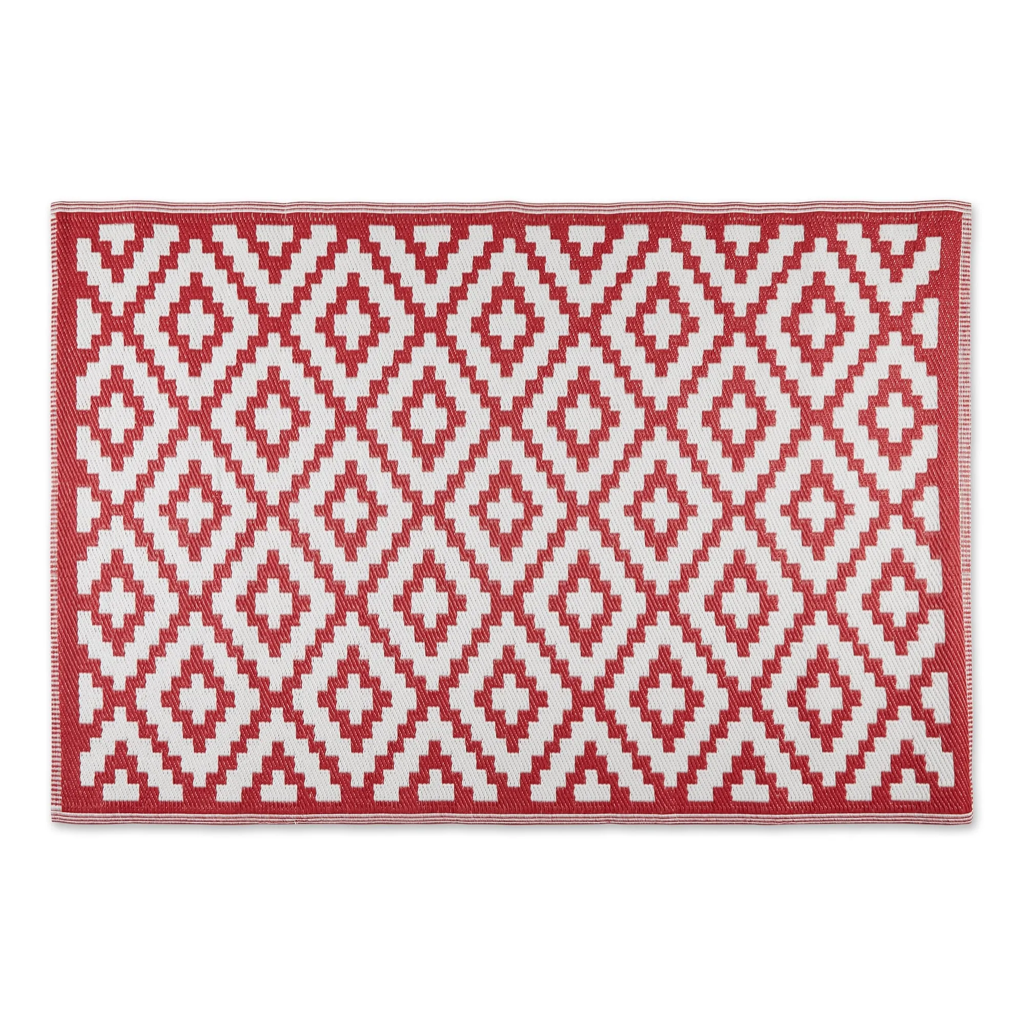 DII Black and White Mesa Outdoor Rug 4x6 Ft
