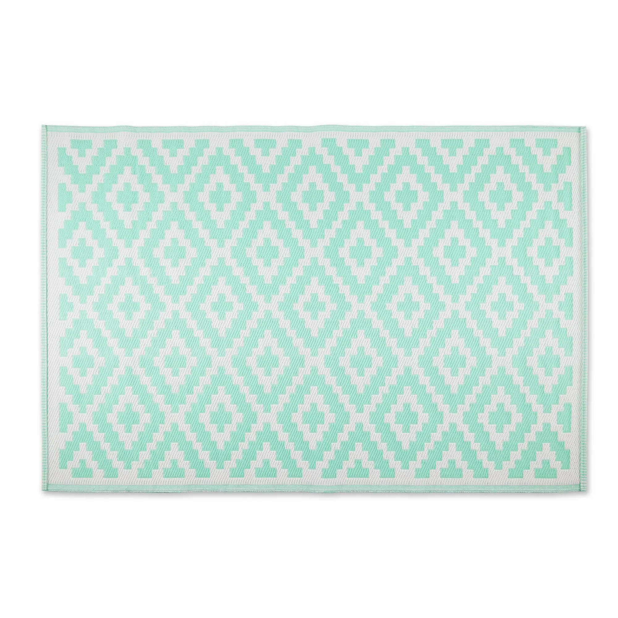 DII Black and White Mesa Outdoor Rug 4x6 Ft