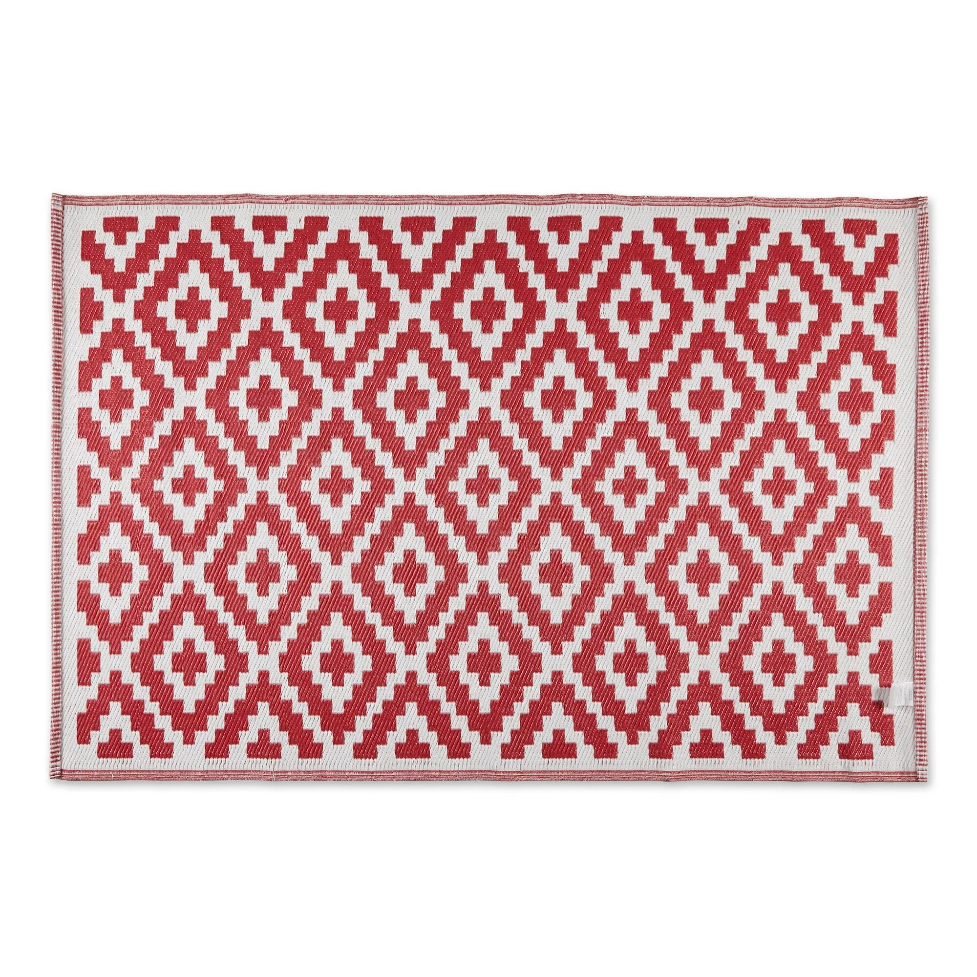 DII Black and White Mesa Outdoor Rug 4x6 Ft