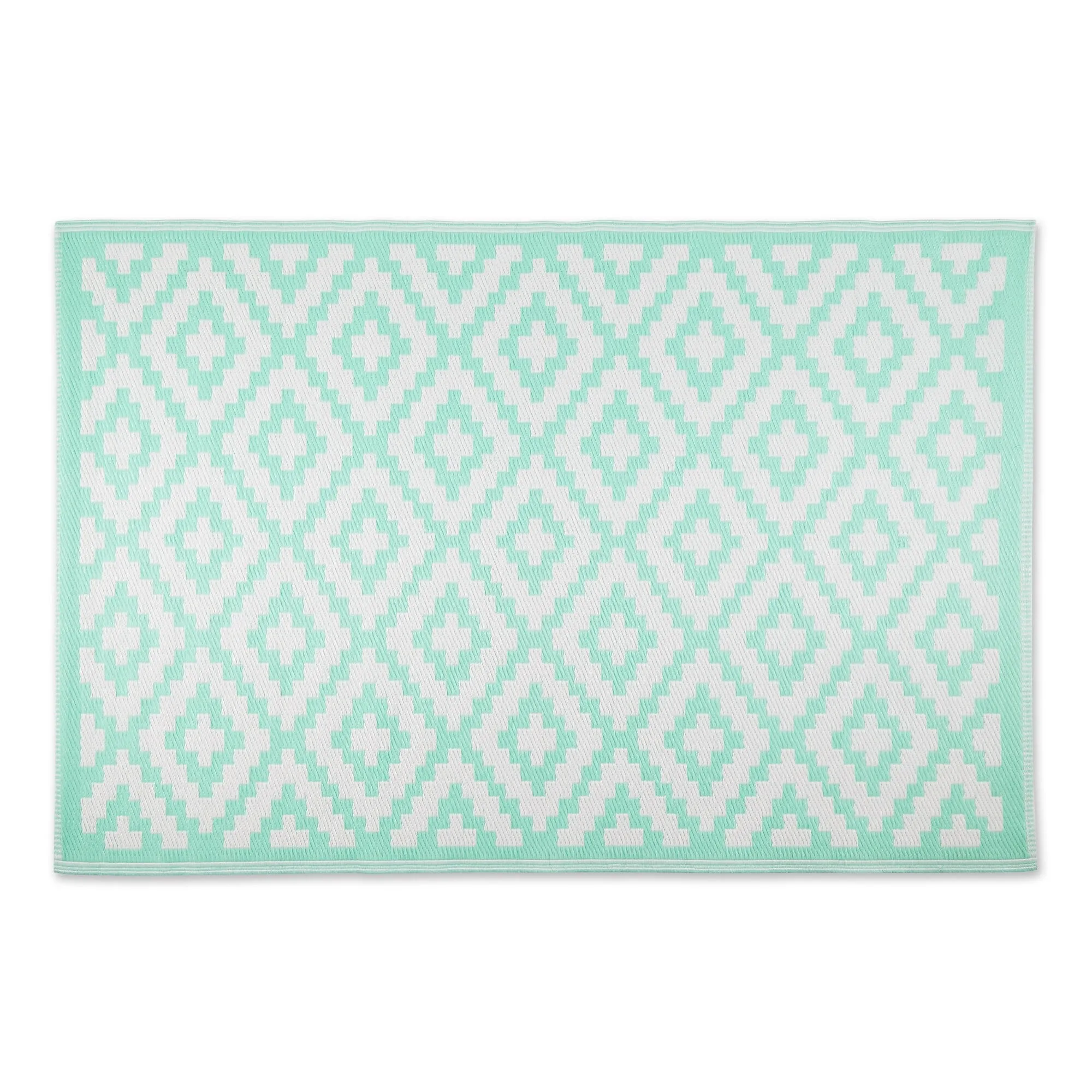 DII Black and White Mesa Outdoor Rug 4x6 Ft