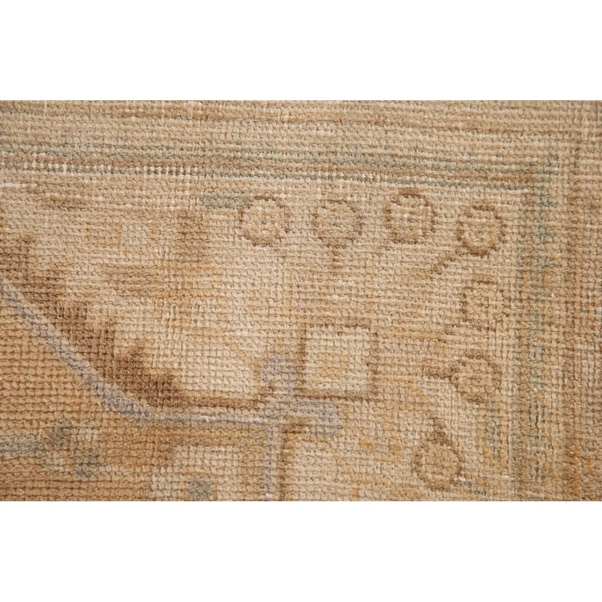 Distressed Tabriz Persian Vintage Foyer Rug Hand-Knotted Wool Carpet - 3'1 x 4'10