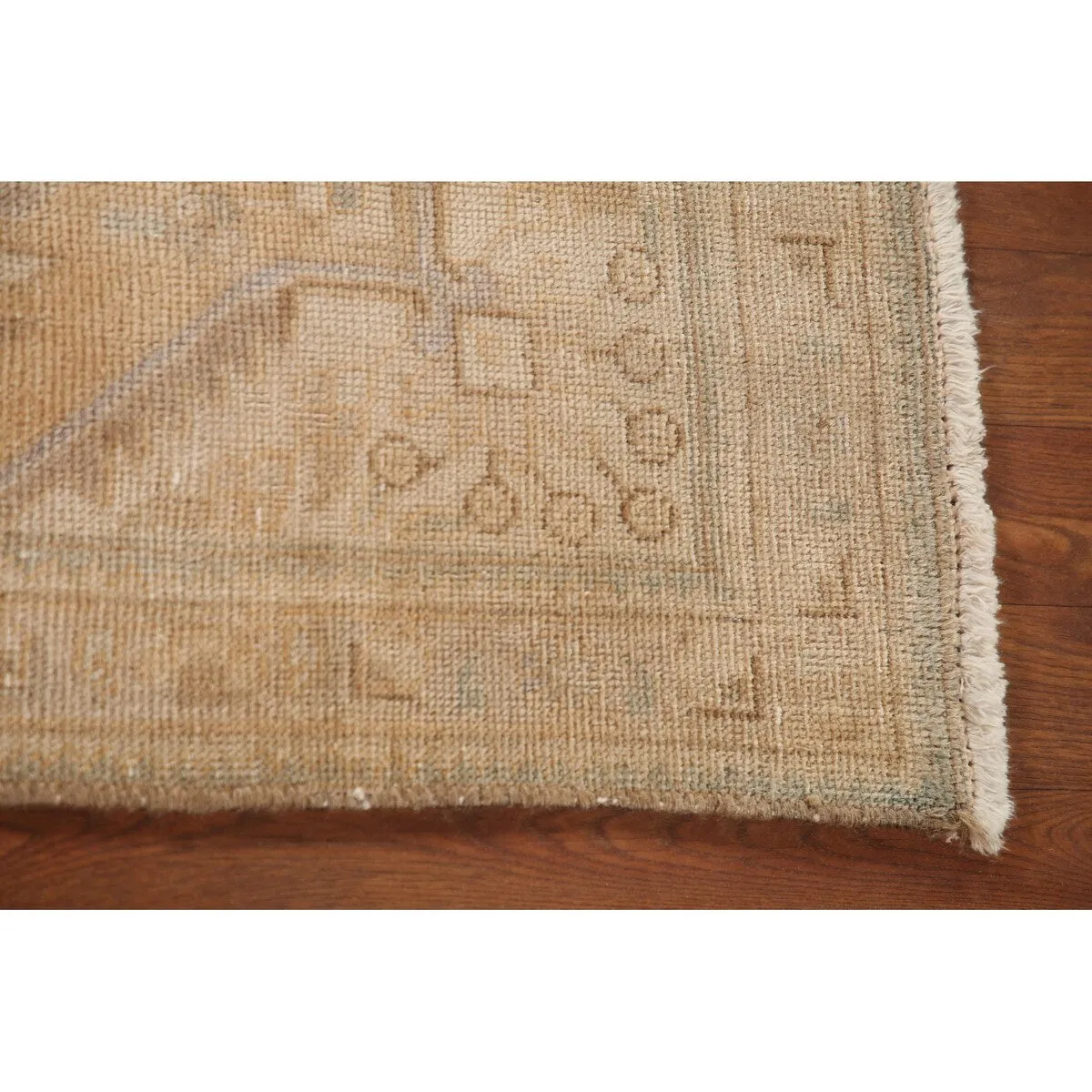 Distressed Tabriz Persian Vintage Foyer Rug Hand-Knotted Wool Carpet - 3'1 x 4'10