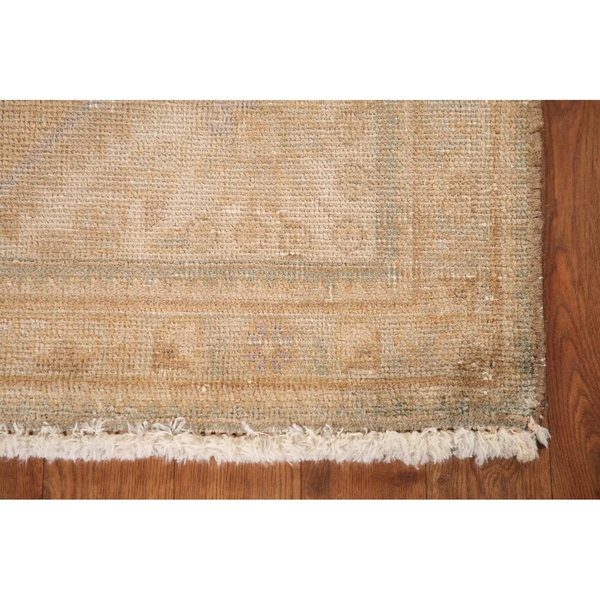 Distressed Tabriz Persian Vintage Foyer Rug Hand-Knotted Wool Carpet - 3'1 x 4'10