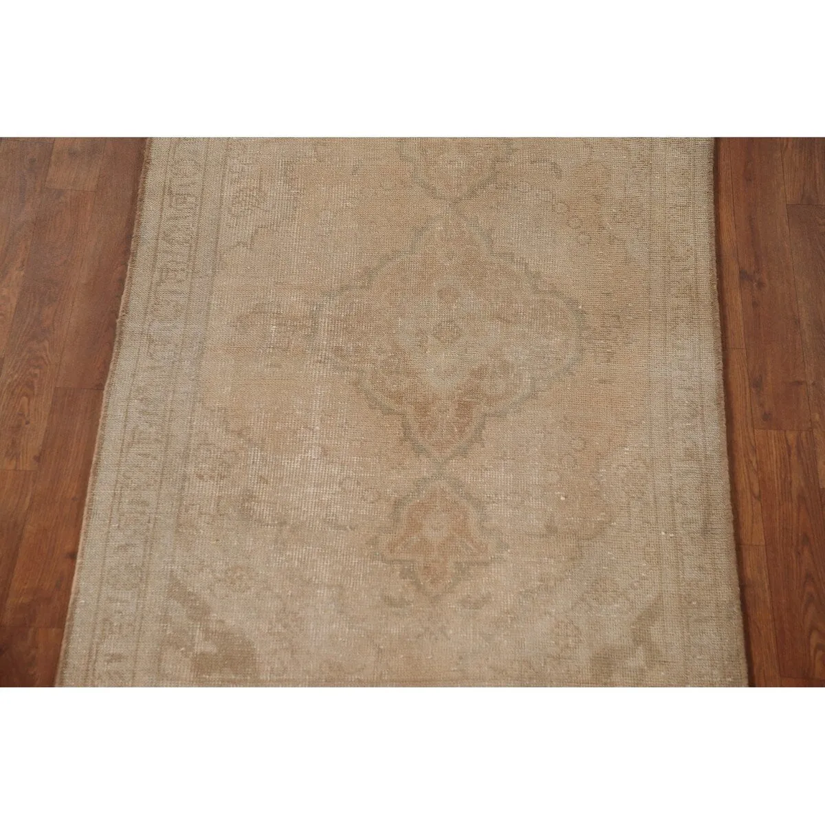 Distressed Tabriz Persian Vintage Hand-Knotted Wool Carpet - 3'1 x 4'9