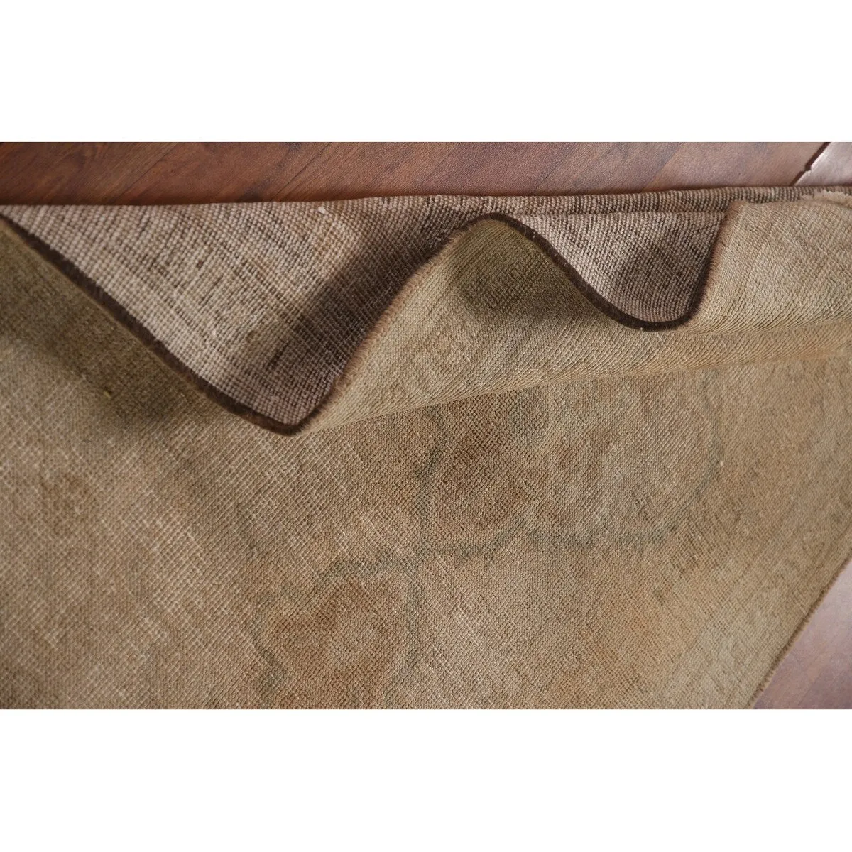 Distressed Tabriz Persian Vintage Hand-Knotted Wool Carpet - 3'1 x 4'9