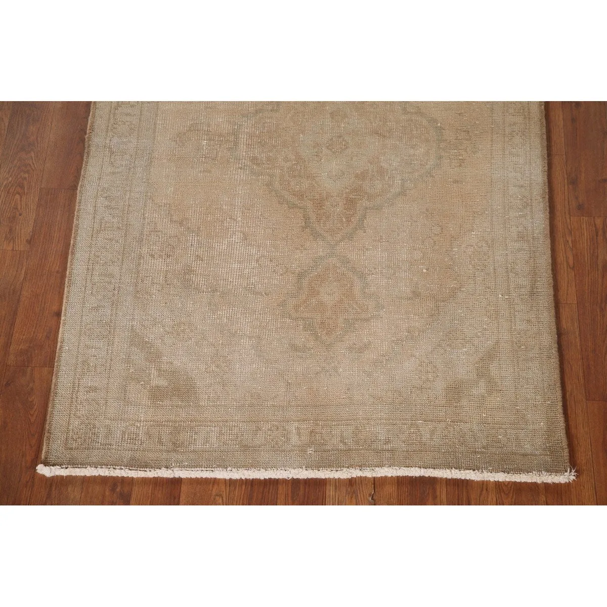Distressed Tabriz Persian Vintage Hand-Knotted Wool Carpet - 3'1 x 4'9