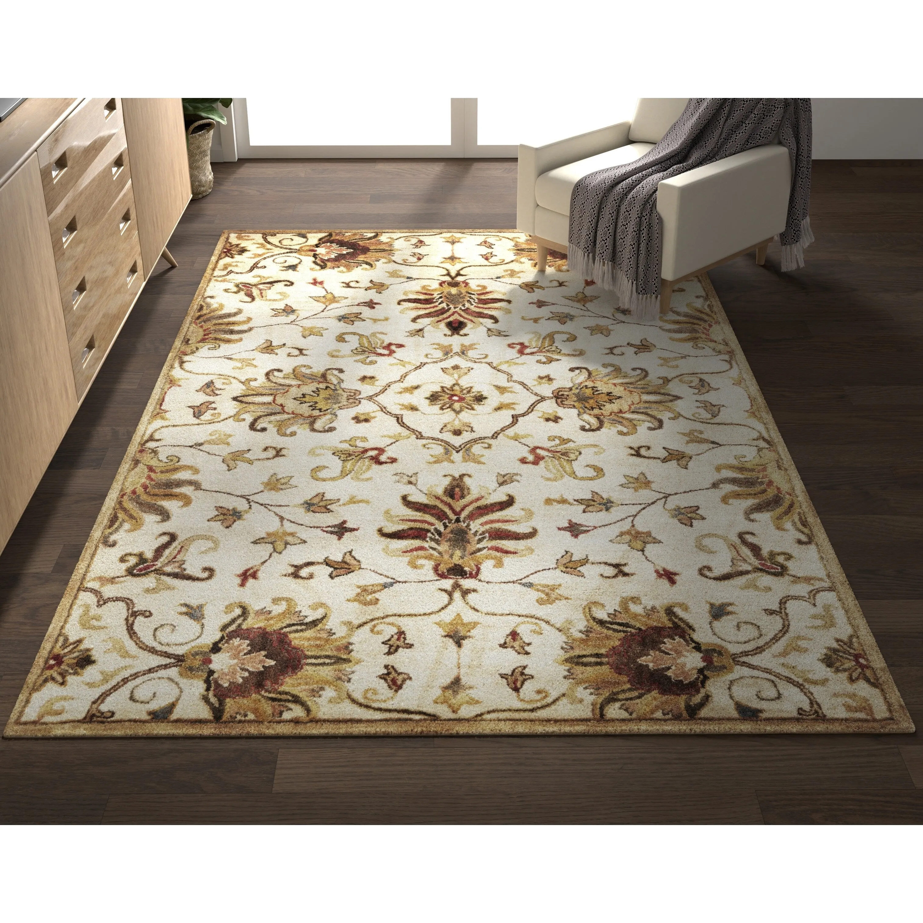 Domani Alexandria Classic Tapestry Hand-tufted Wool Area Rug