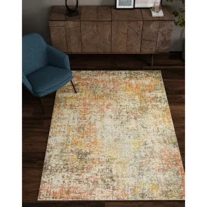 Domani Comfort Distressed Rustic Ombre Faux Fur Area Rug
