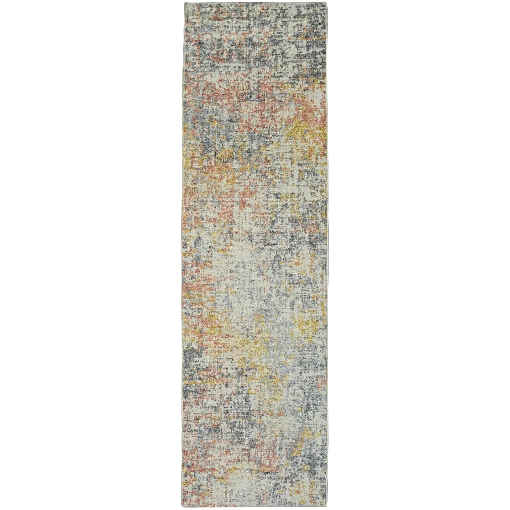 Domani Comfort Distressed Rustic Ombre Faux Fur Area Rug
