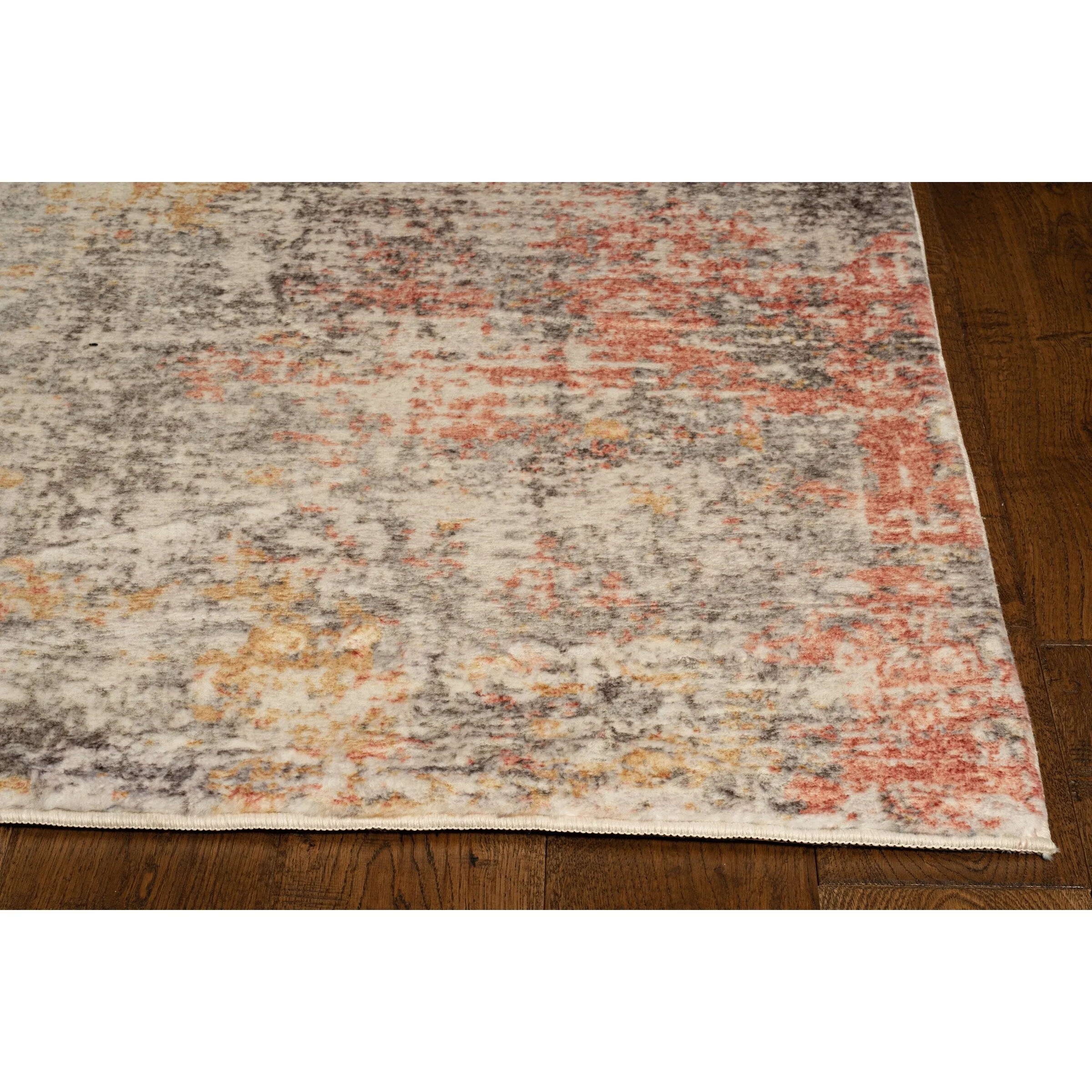 Domani Comfort Distressed Rustic Ombre Faux Fur Area Rug