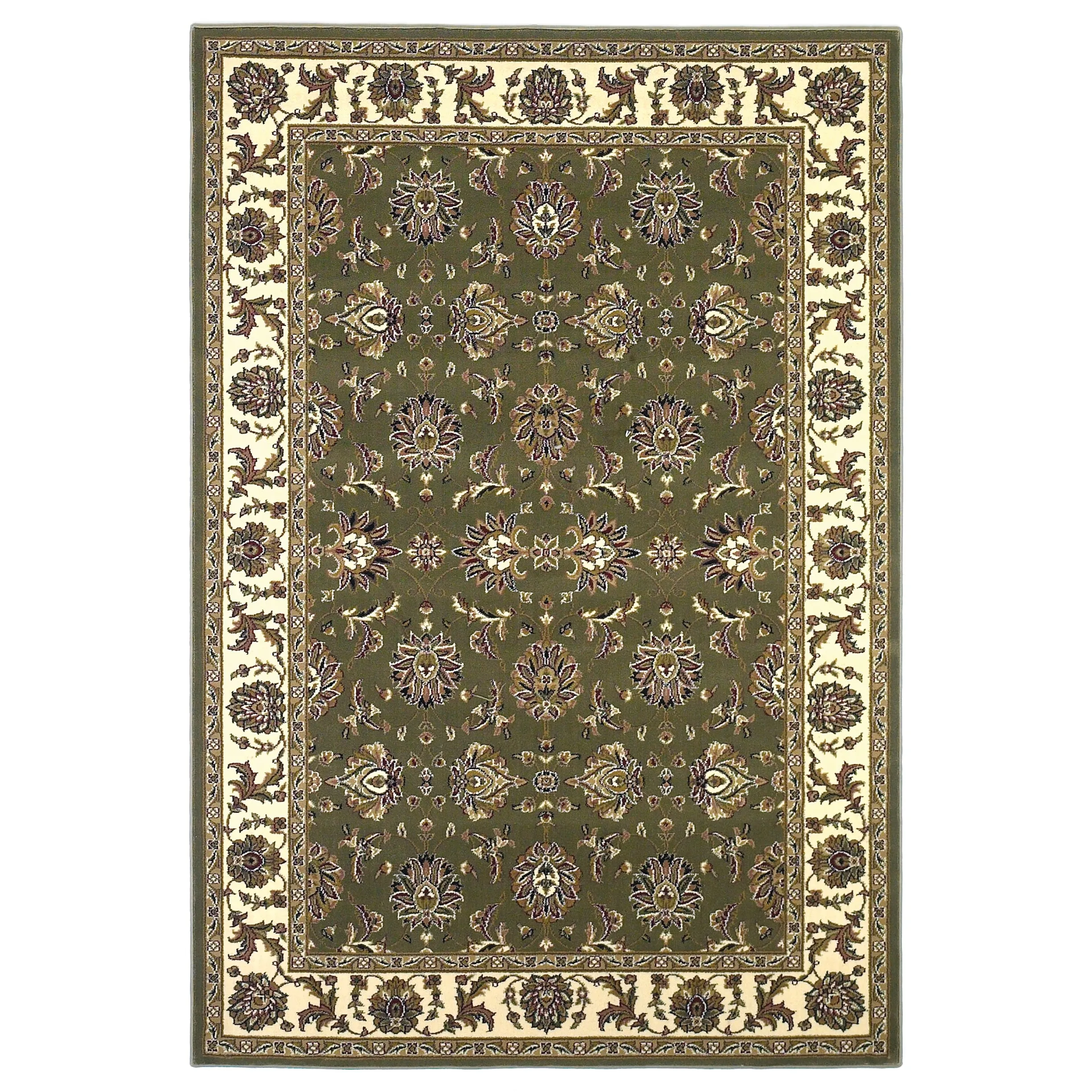 Domani Lexington Traditional Green/Ivory Medallion Area Rug