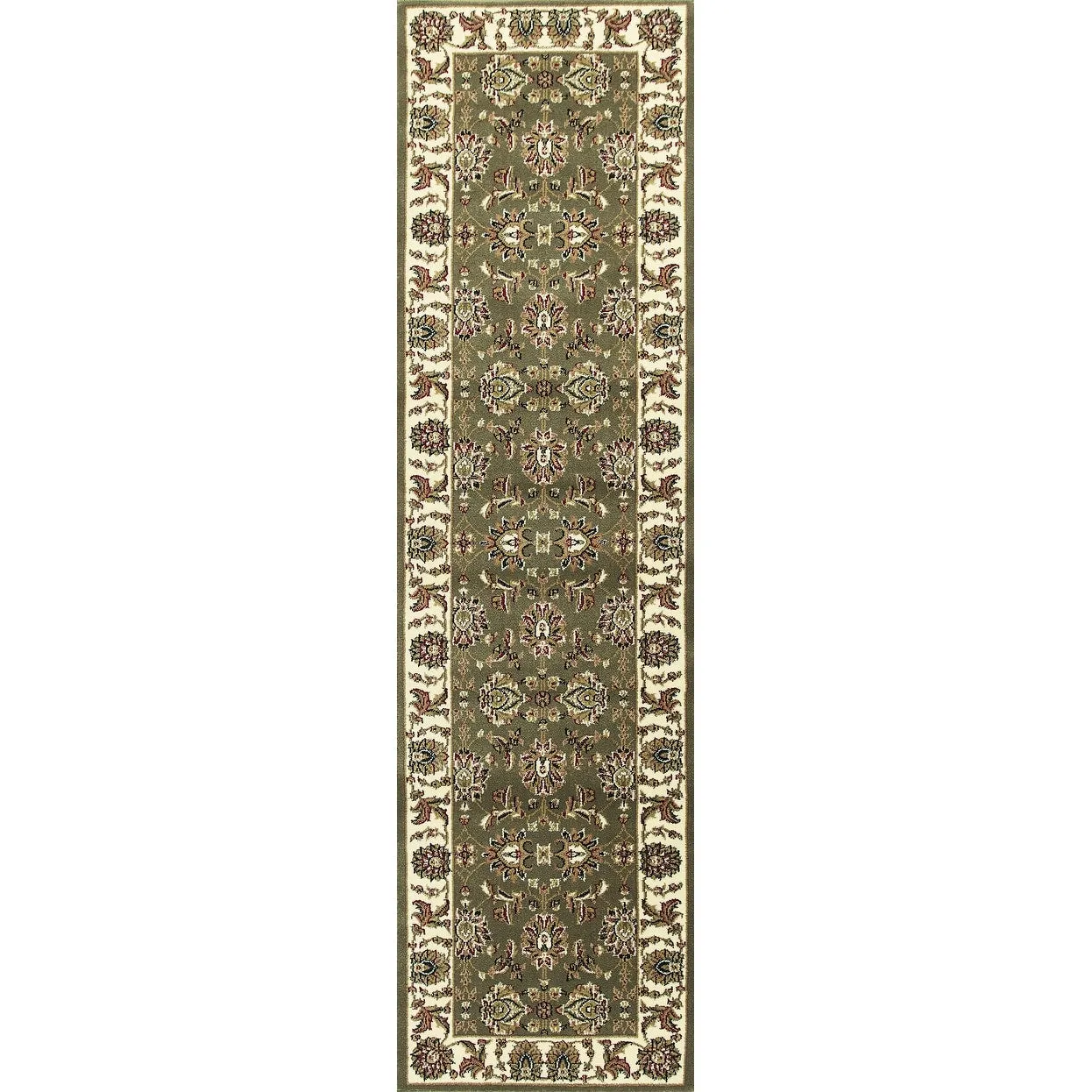 Domani Lexington Traditional Green/Ivory Medallion Area Rug