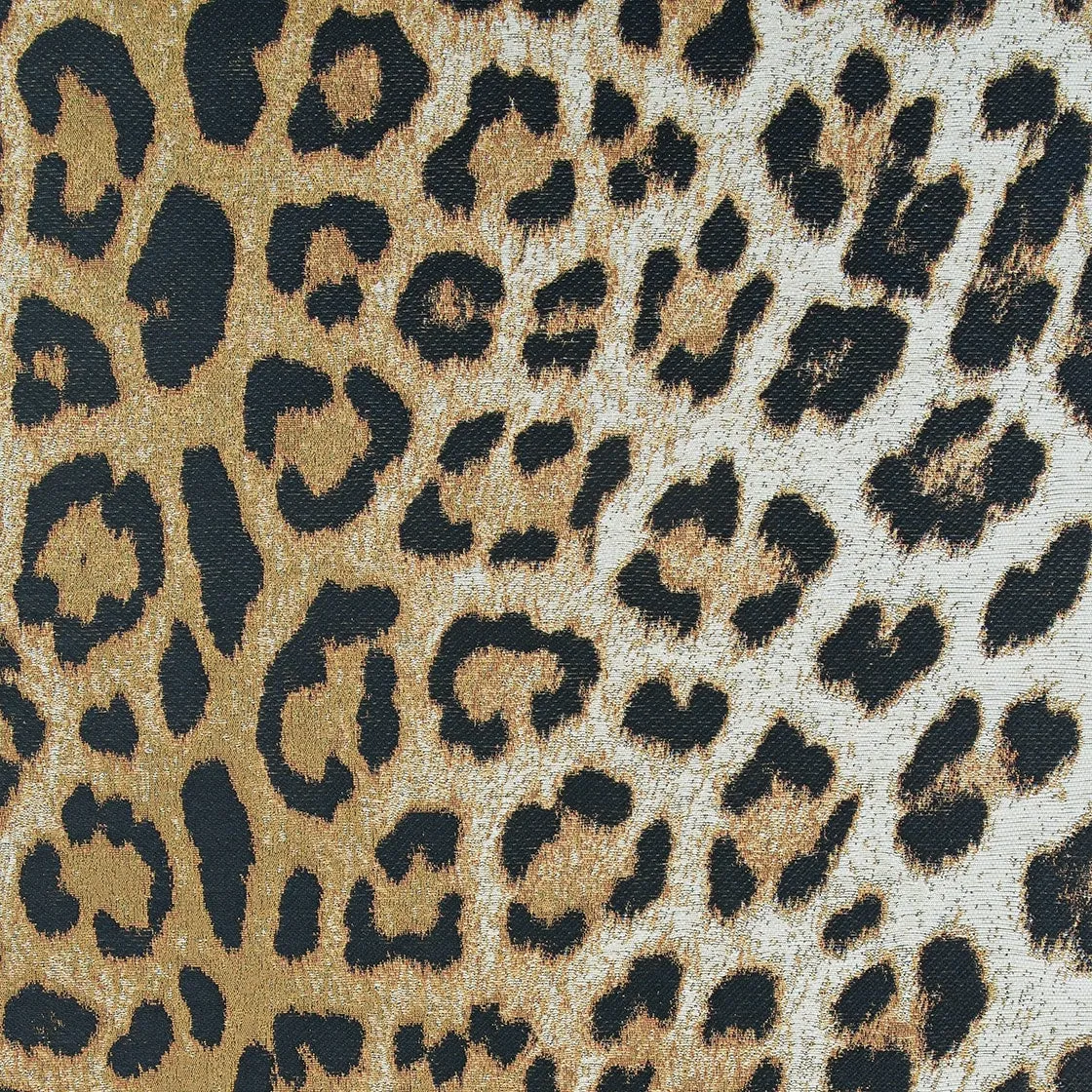 Dream Decor Rugs Gelato Jungle Leopard Black Beige Outdoor Area Rug