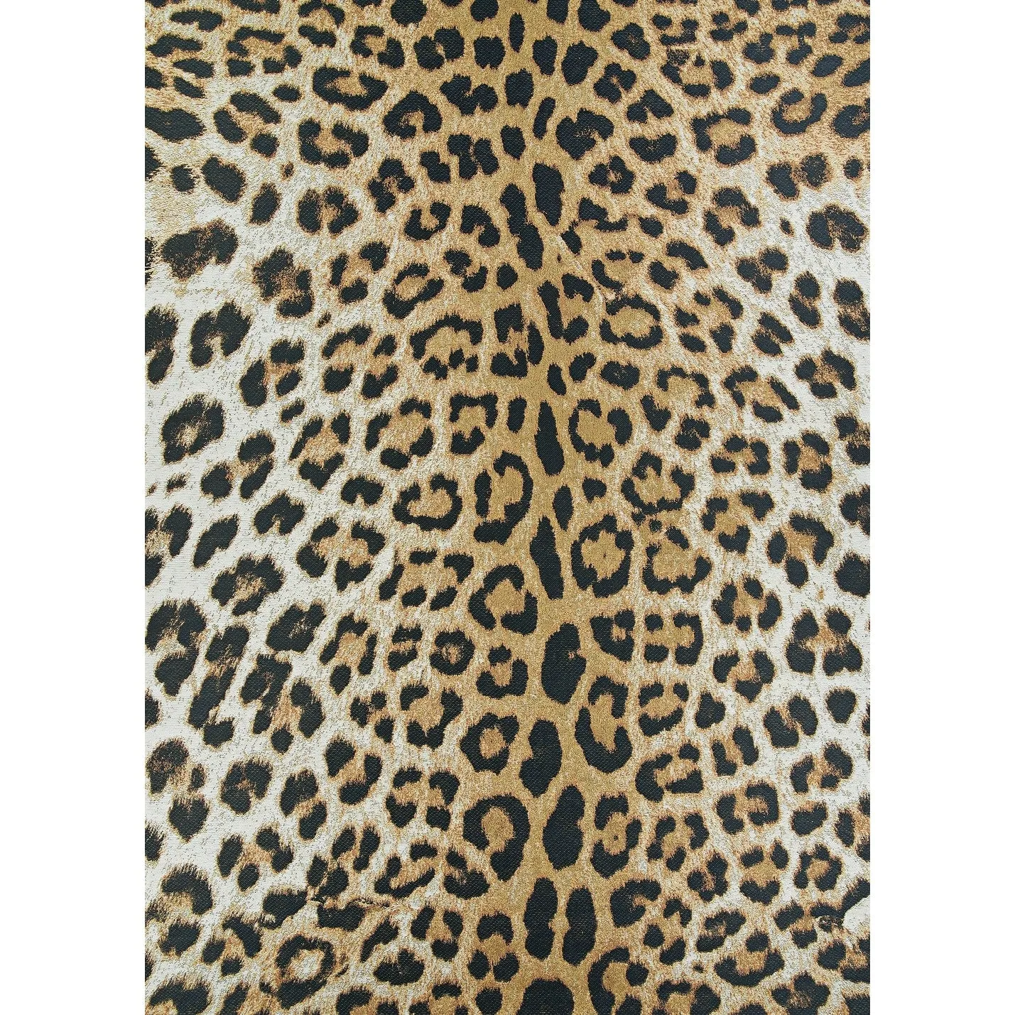 Dream Decor Rugs Gelato Jungle Leopard Black Beige Outdoor Area Rug